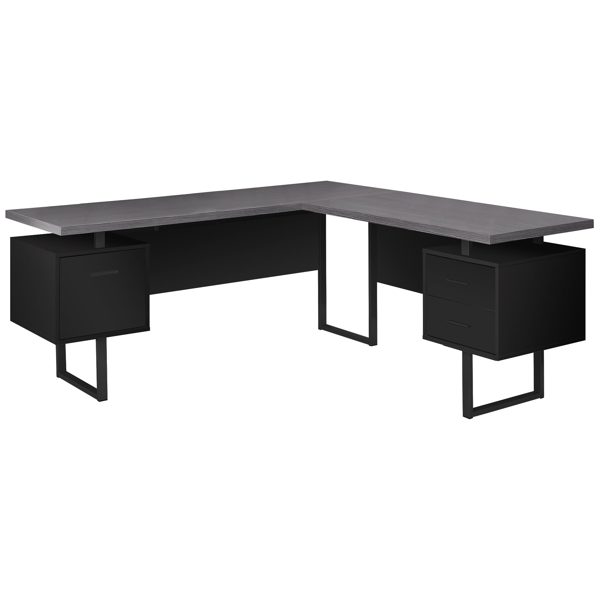 COMPUTER DESK - 70"L / DARK TAUPE LEFT OR RIGHT FACING