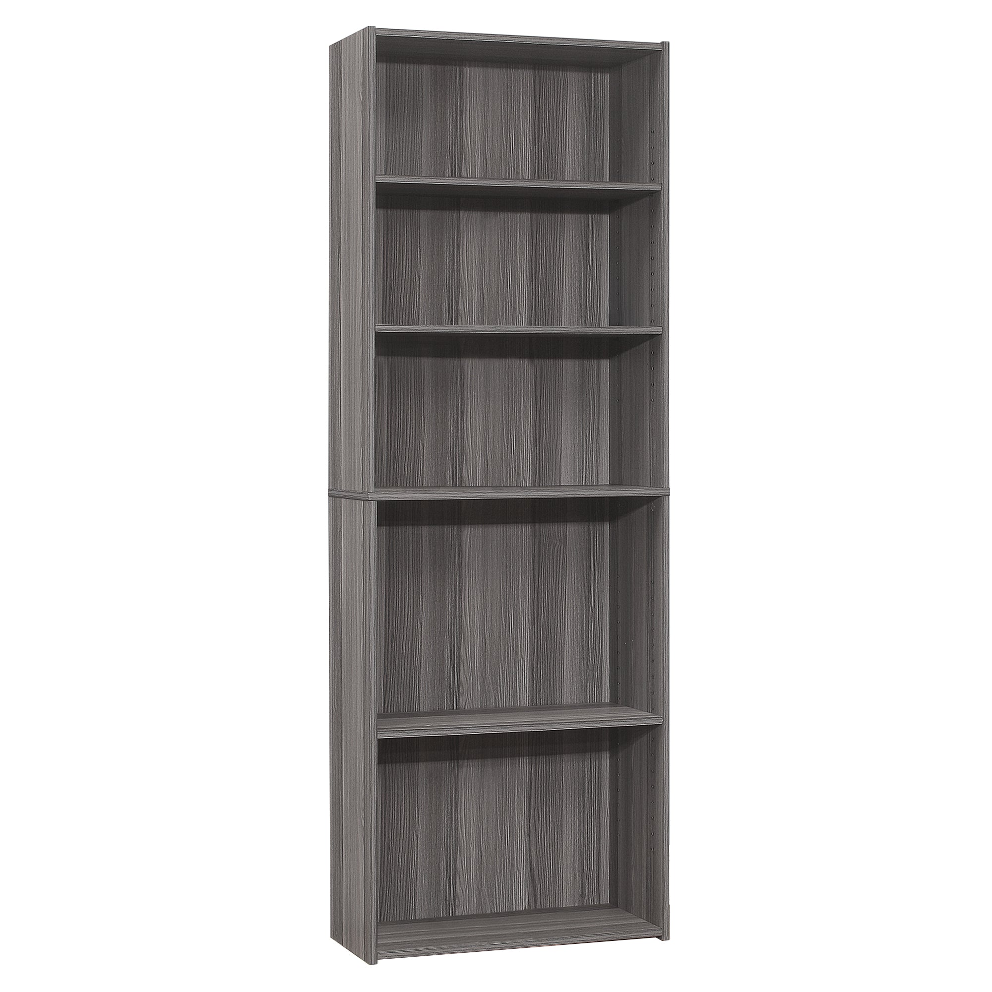 BOOKCASE - 72"H / CHERRY WITH 5 SHELVES