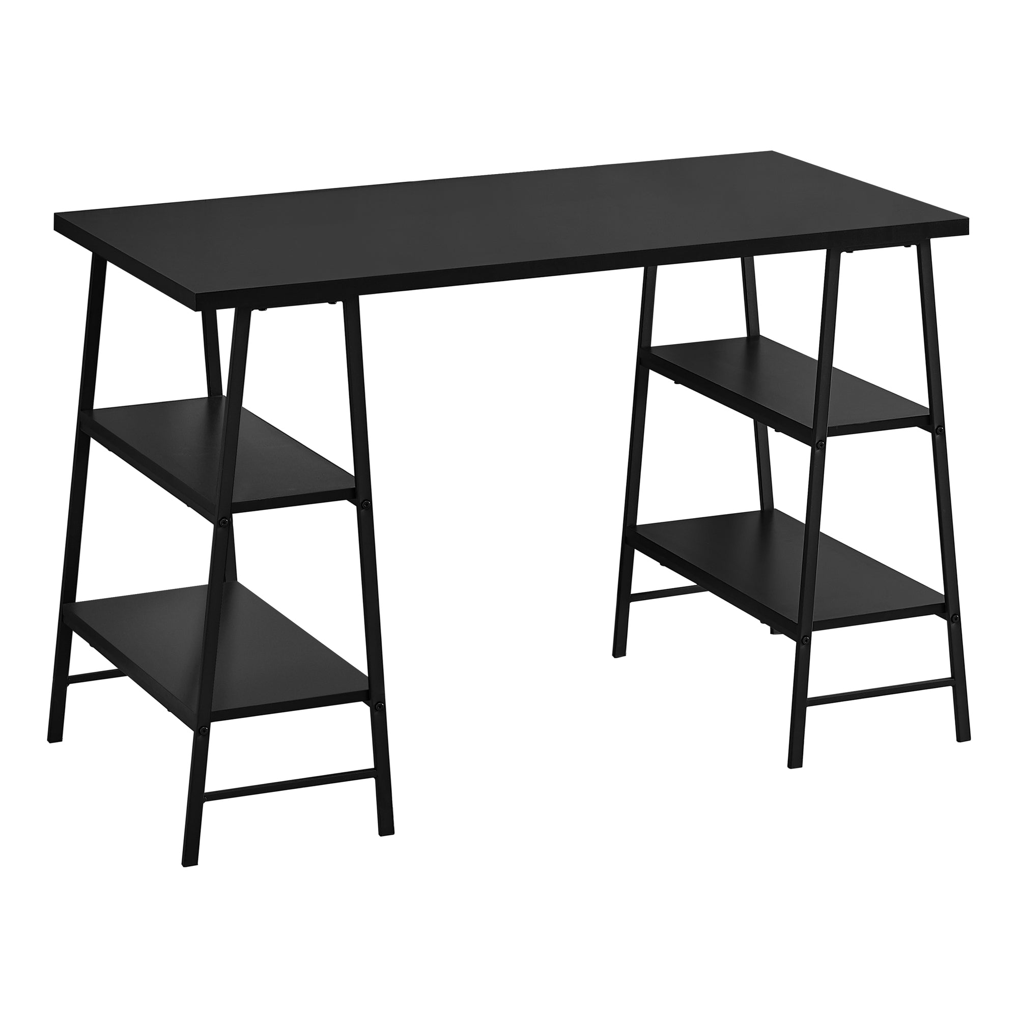 COMPUTER DESK - 48"L / WHITE / WHITE METAL