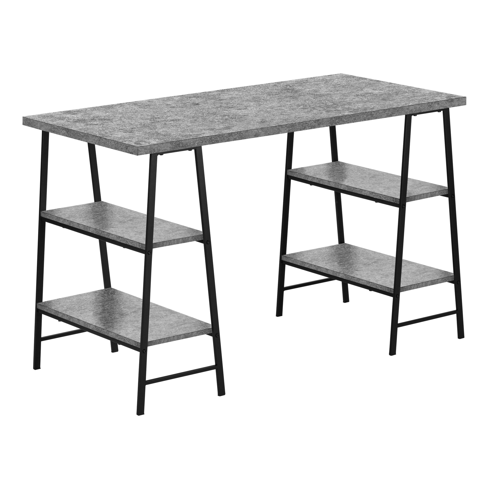COMPUTER DESK - 48"L / WHITE / WHITE METAL