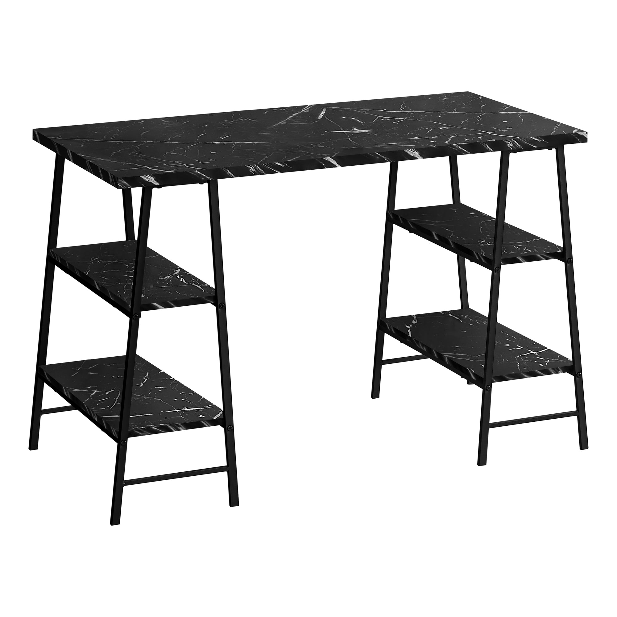 COMPUTER DESK - 48"L / WHITE / WHITE METAL