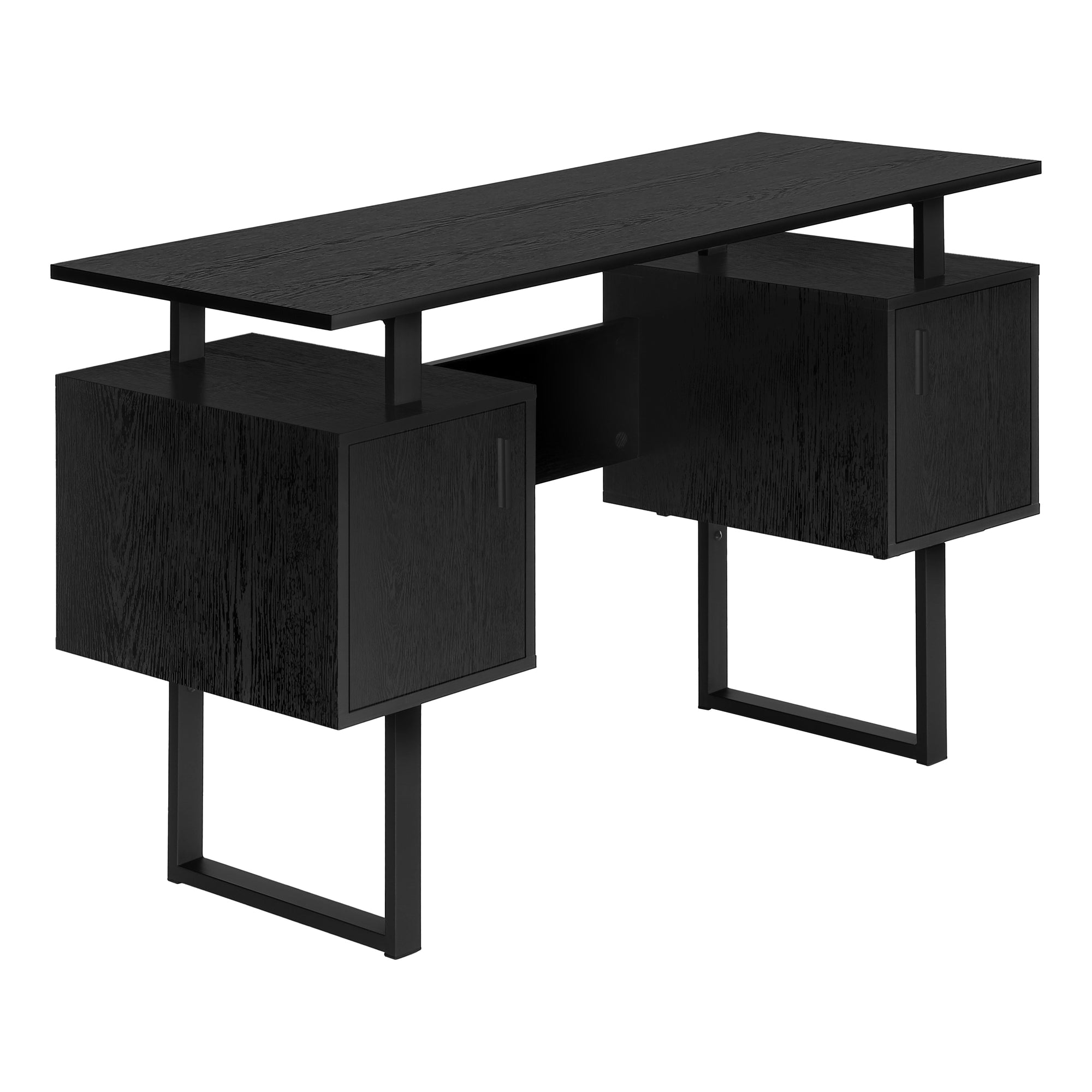 COMPUTER DESK - 48"L / WHITE / SILVER METAL