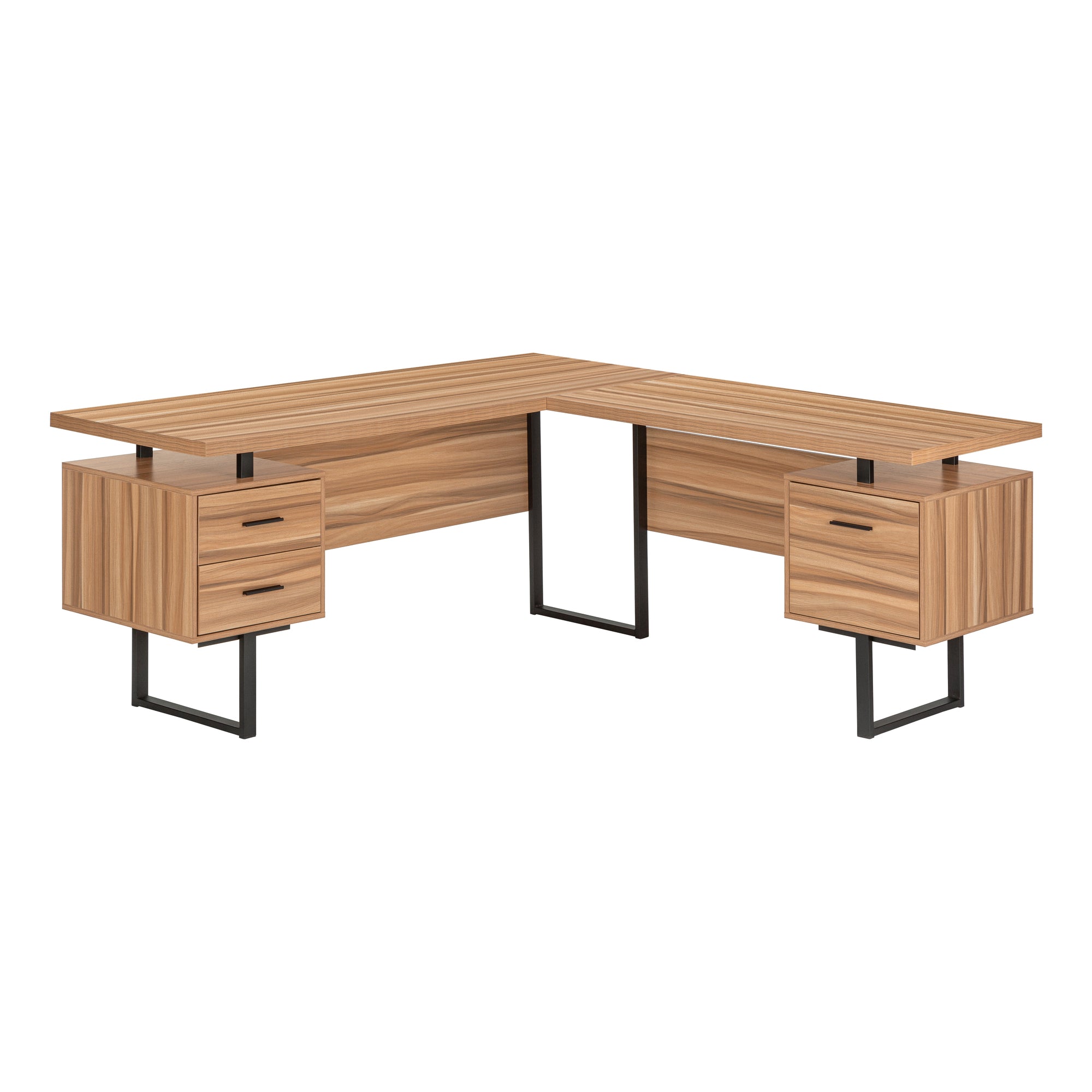 COMPUTER DESK - 70"L / DARK TAUPE LEFT OR RIGHT FACING