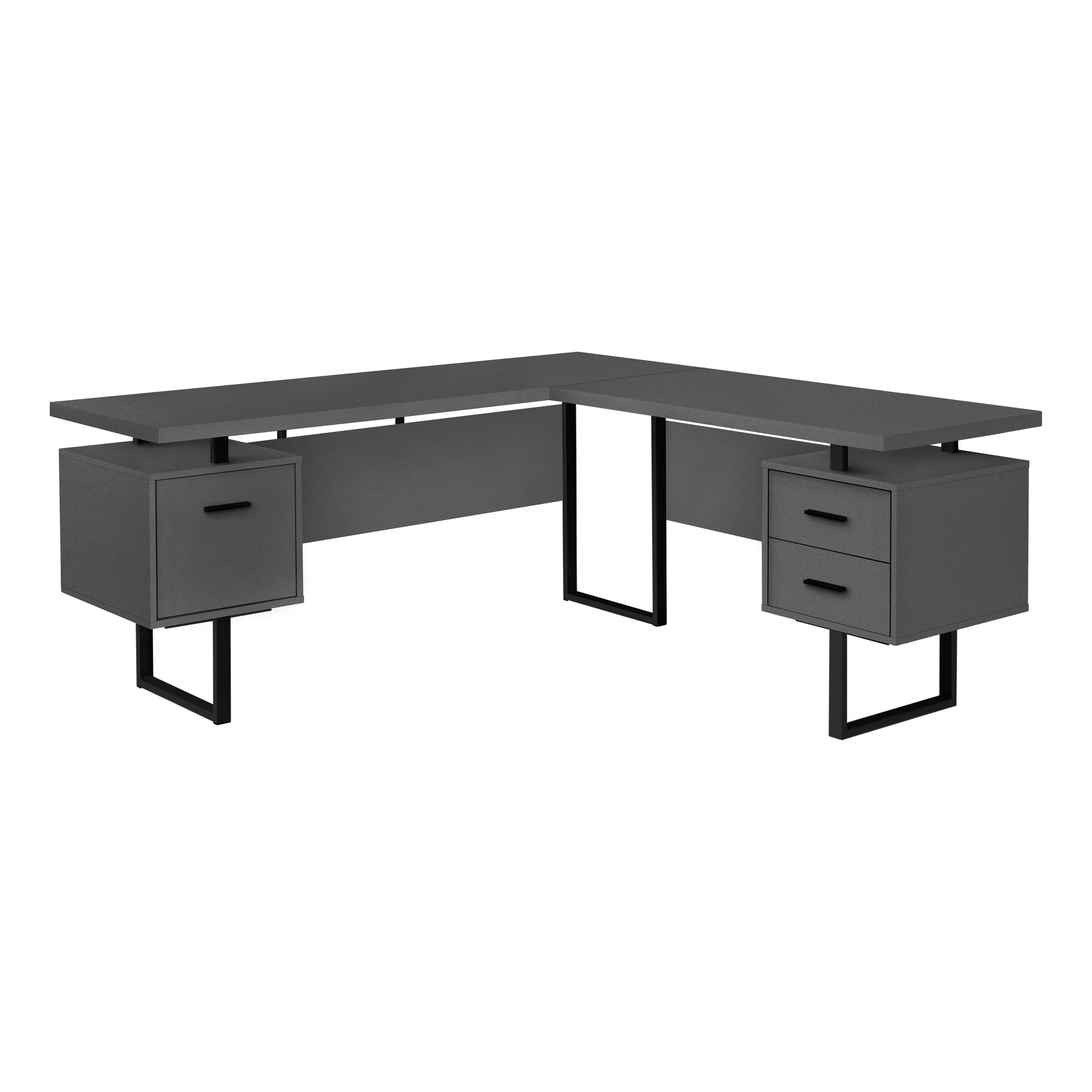 COMPUTER DESK - 70"L / DARK TAUPE LEFT OR RIGHT FACING