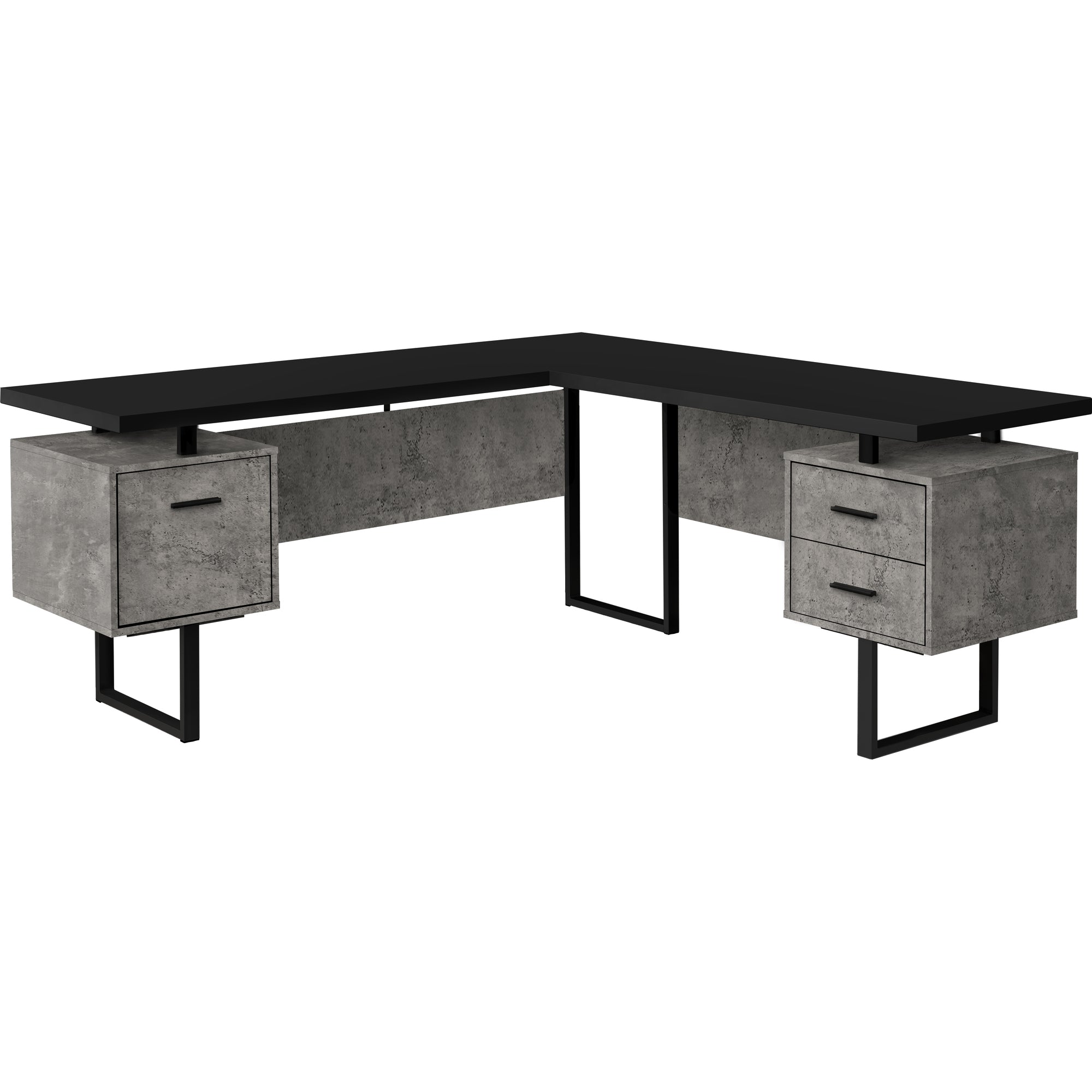 COMPUTER DESK - 70"L / DARK TAUPE LEFT OR RIGHT FACING