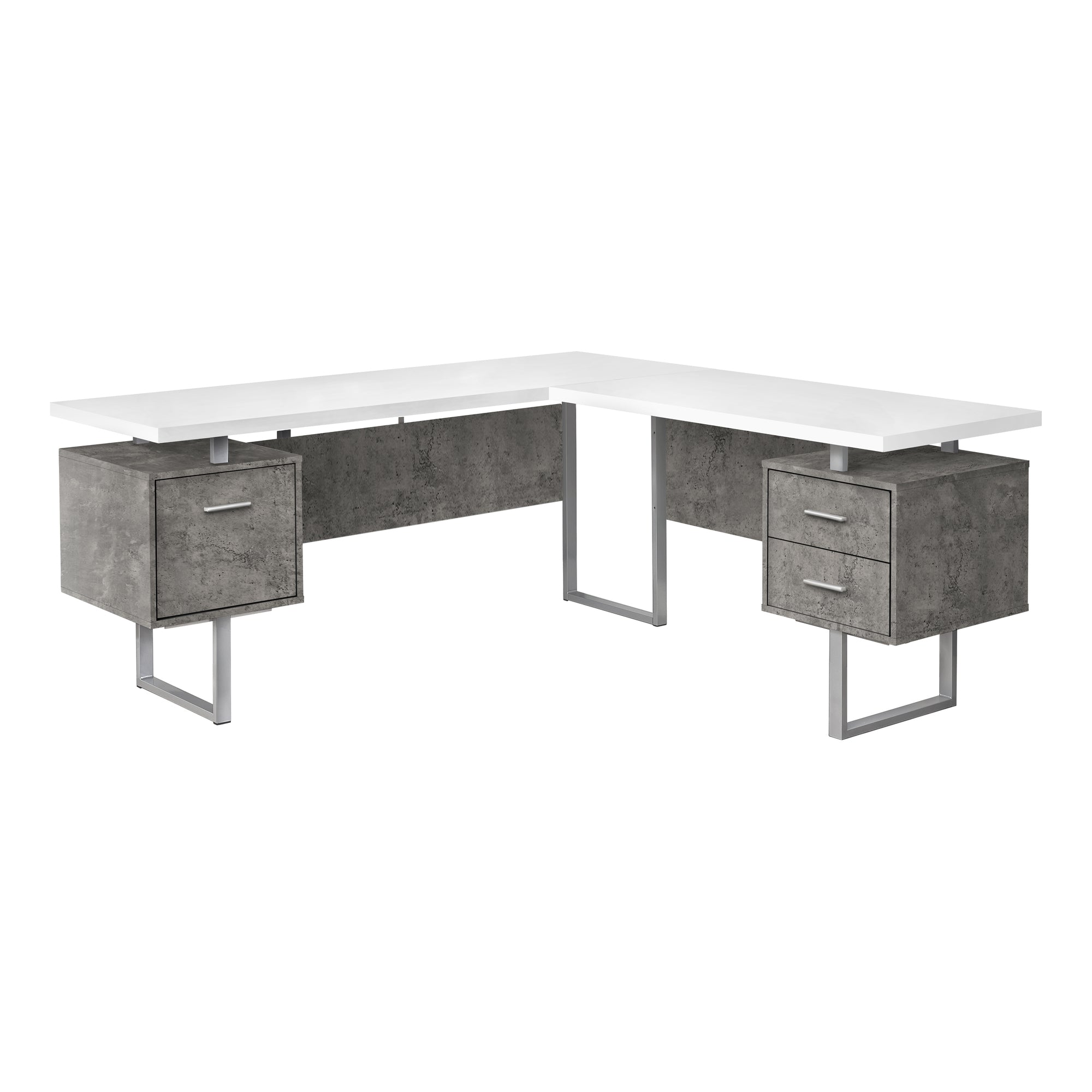 COMPUTER DESK - 70"L / DARK TAUPE LEFT OR RIGHT FACING