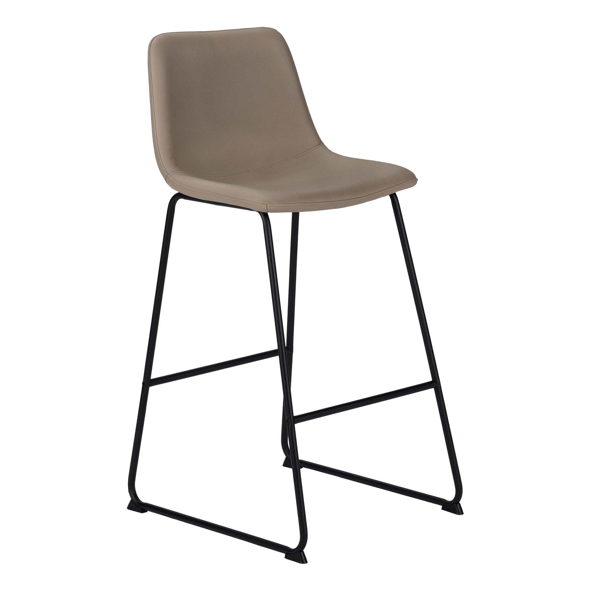 OFFICE CHAIR - WHITE LEATHER-LOOK / STAND-UP DESK