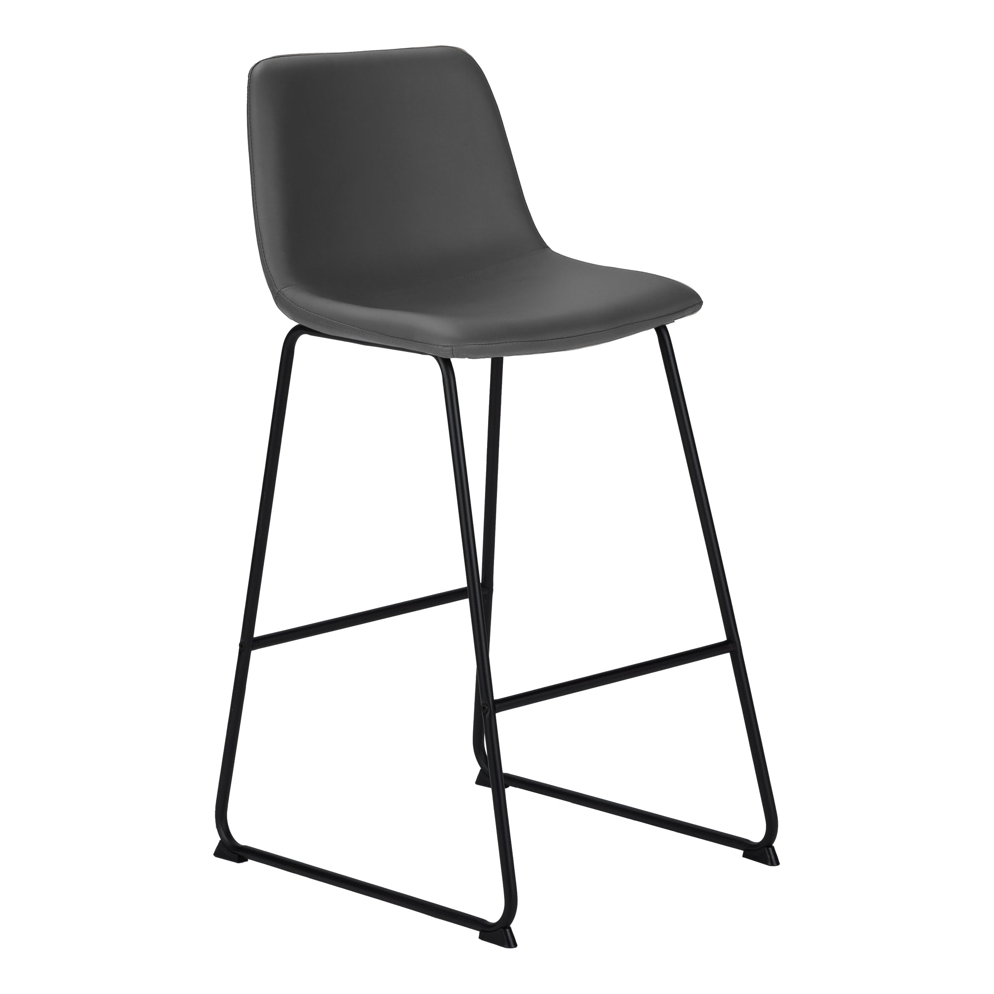 OFFICE CHAIR - WHITE LEATHER-LOOK / STAND-UP DESK