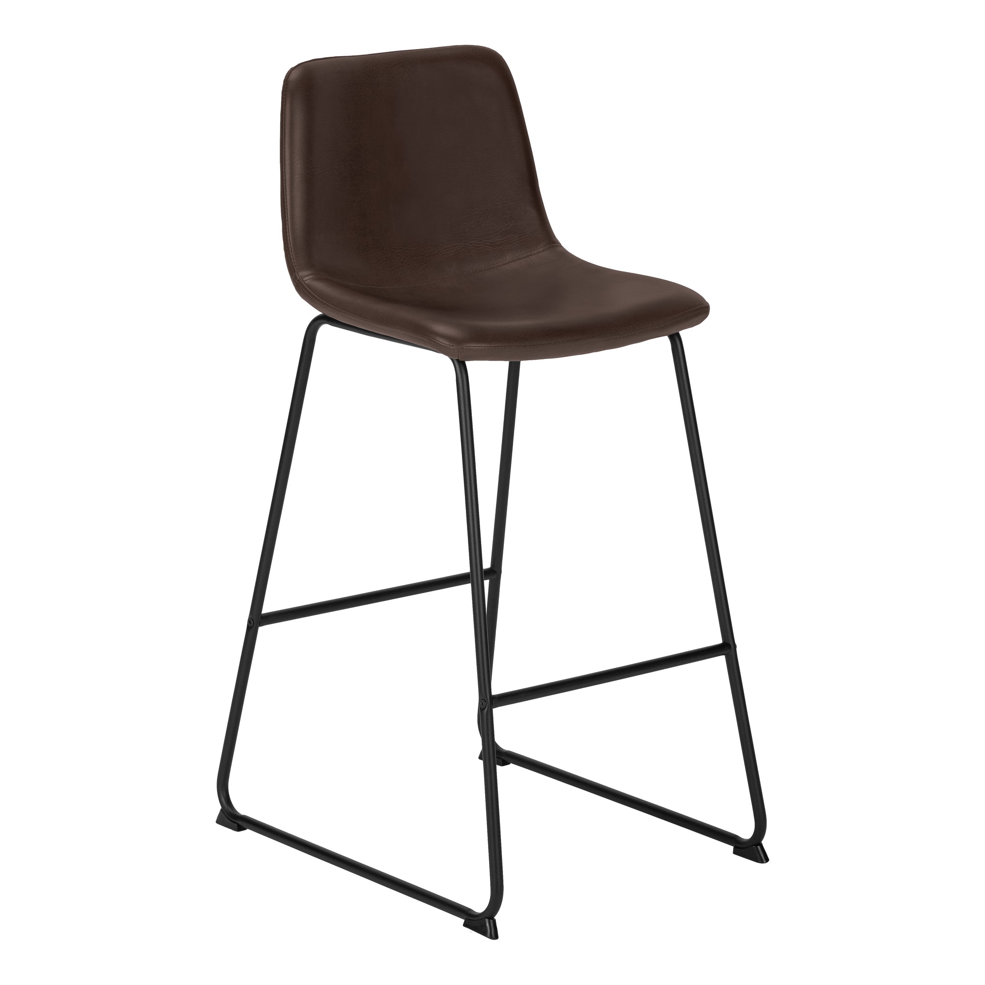 OFFICE CHAIR - WHITE LEATHER-LOOK / STAND-UP DESK