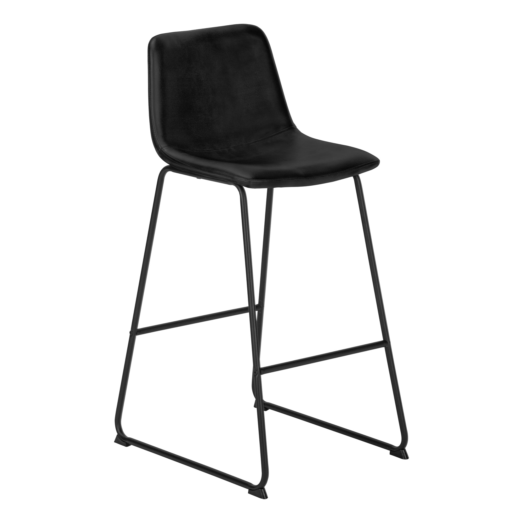 OFFICE CHAIR - WHITE LEATHER-LOOK / STAND-UP DESK