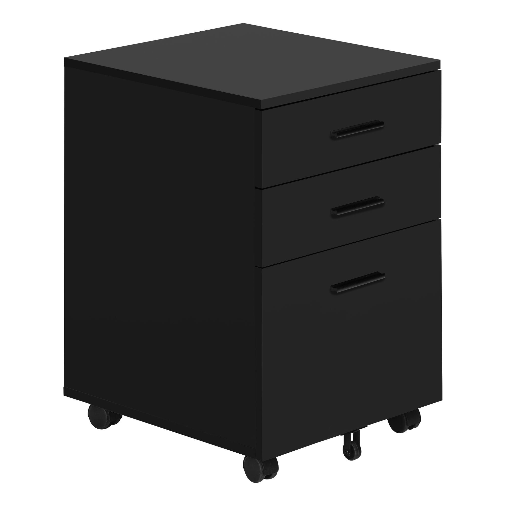 FILING CABINET - 3 DRAWER / WHITE ON CASTORS