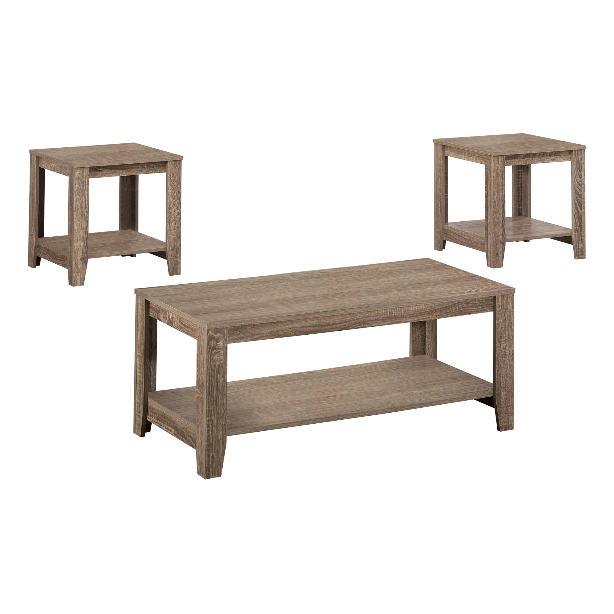TABLE SET - 3PCS SET / INDUSTRIAL GREY