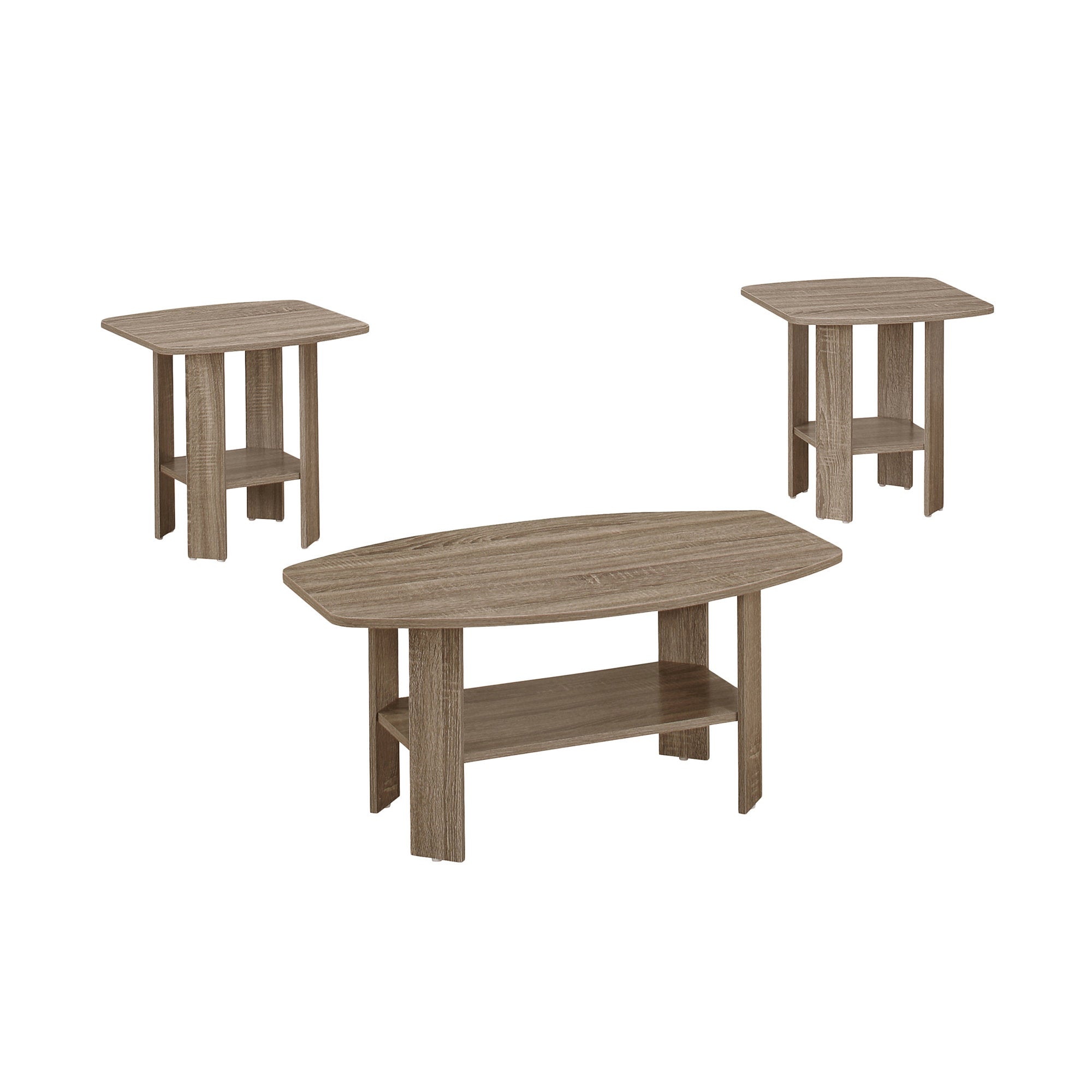 TABLE SET - 3PCS SET / INDUSTRIAL GREY
