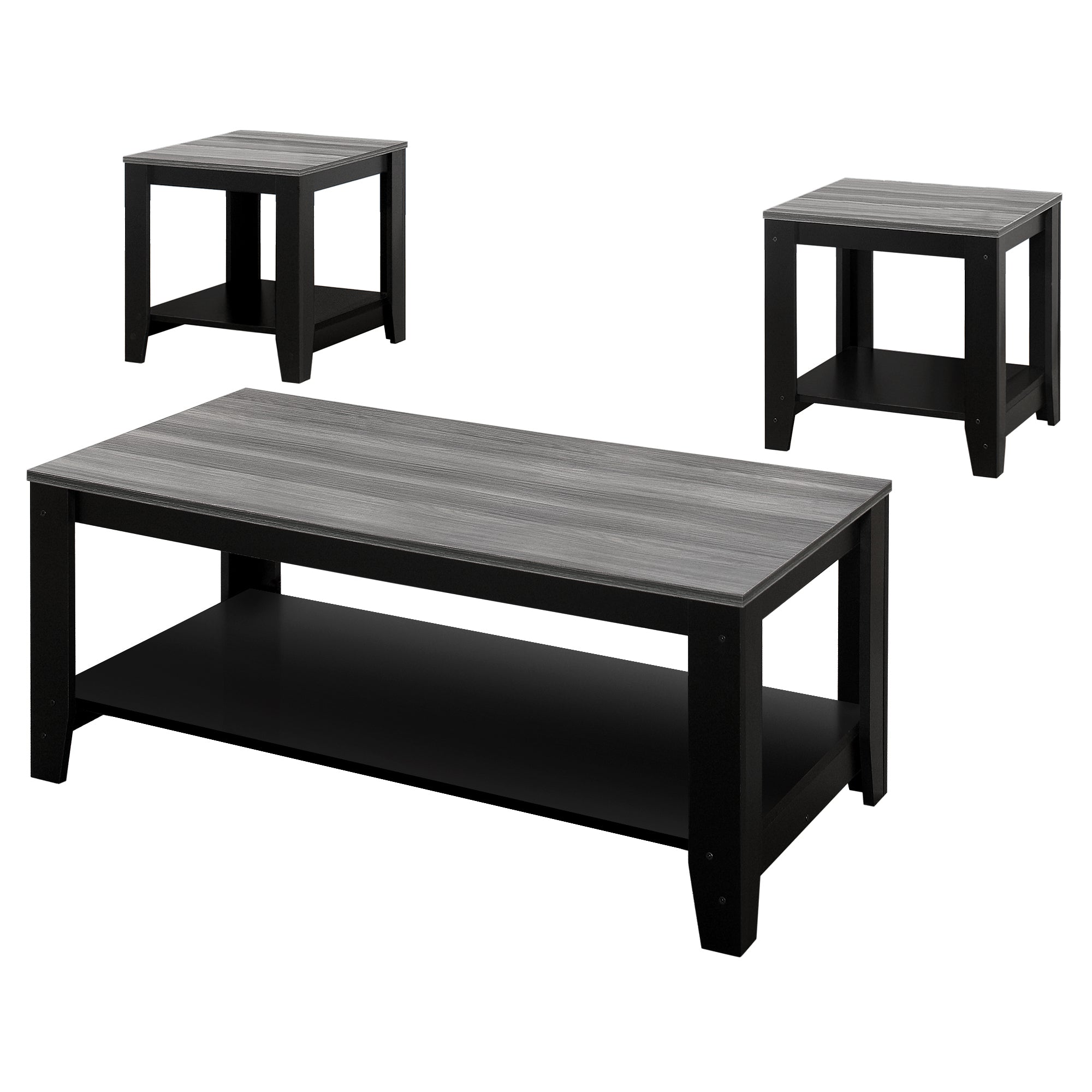 TABLE SET - 3PCS SET / INDUSTRIAL GREY