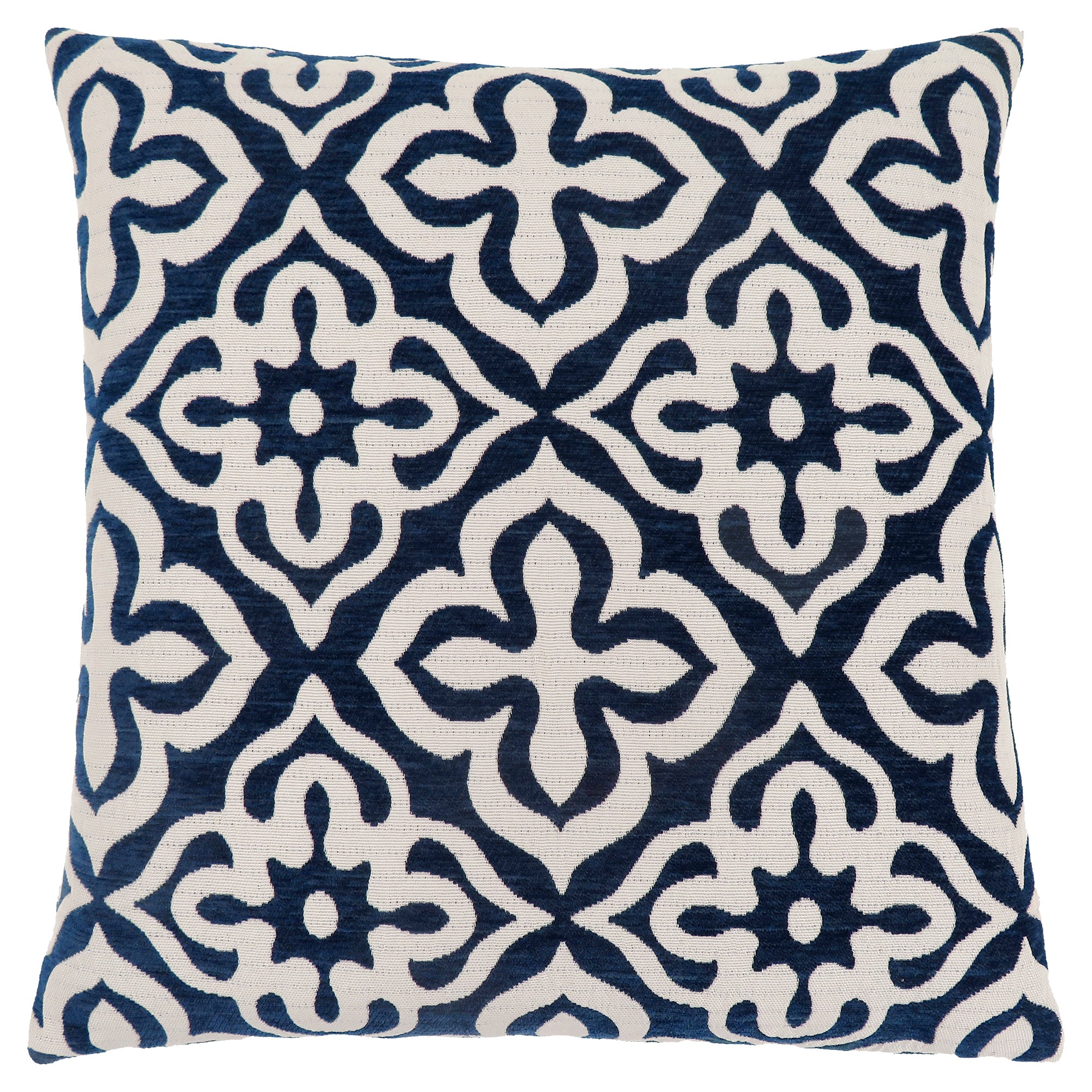 PILLOW - 18"X 18" / DARK TAUPE MOTIF DESIGN / 1PC