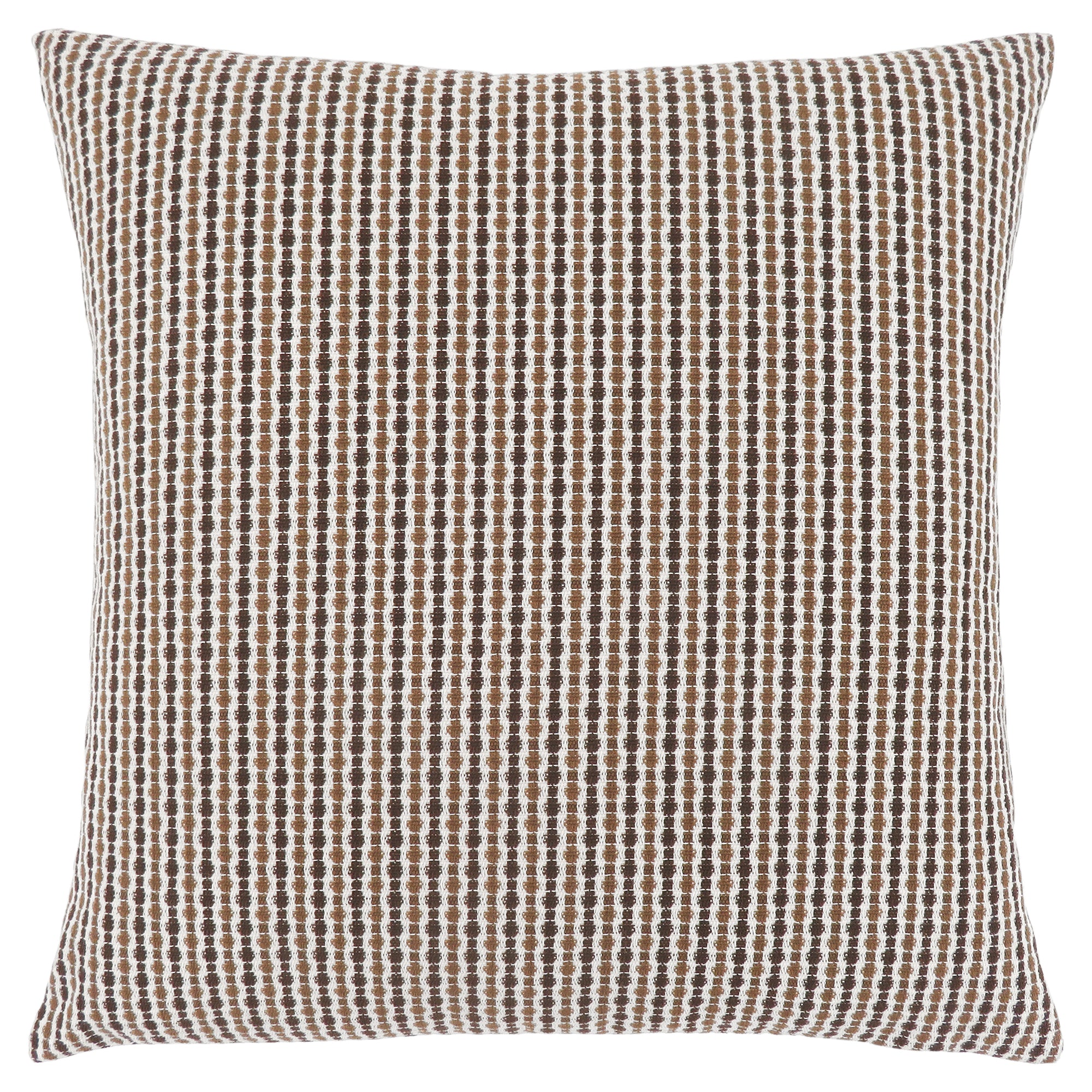COUSSIN - 18"X 18" / POIS ABSTRAITS TAUPE CLAIR / FONCÉ / 1PC