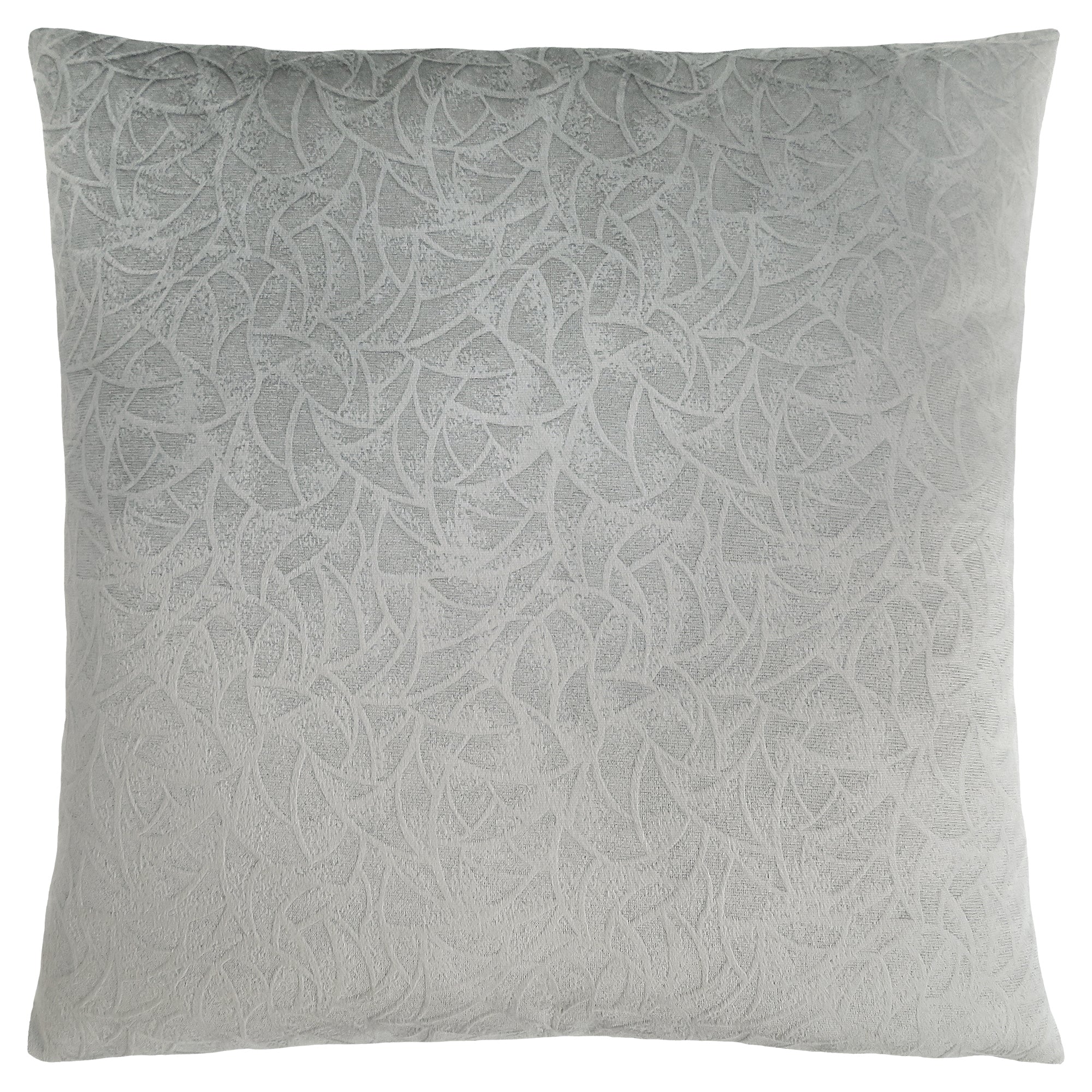 PILLOW - 18"X 18" / TAUPE FLORAL VELVET / 1PC