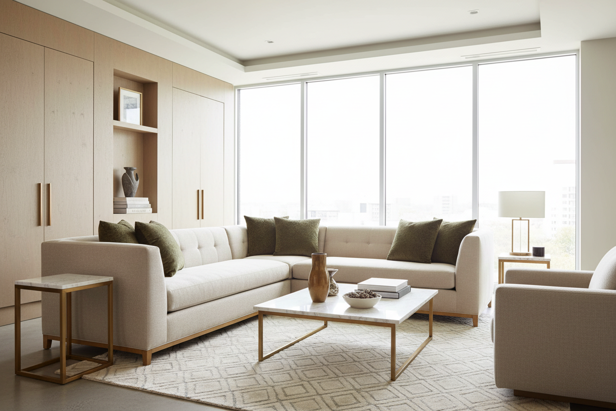 COUSSIN - 18"X 18" / VELOURS FLORAL TAUPE / 1PC