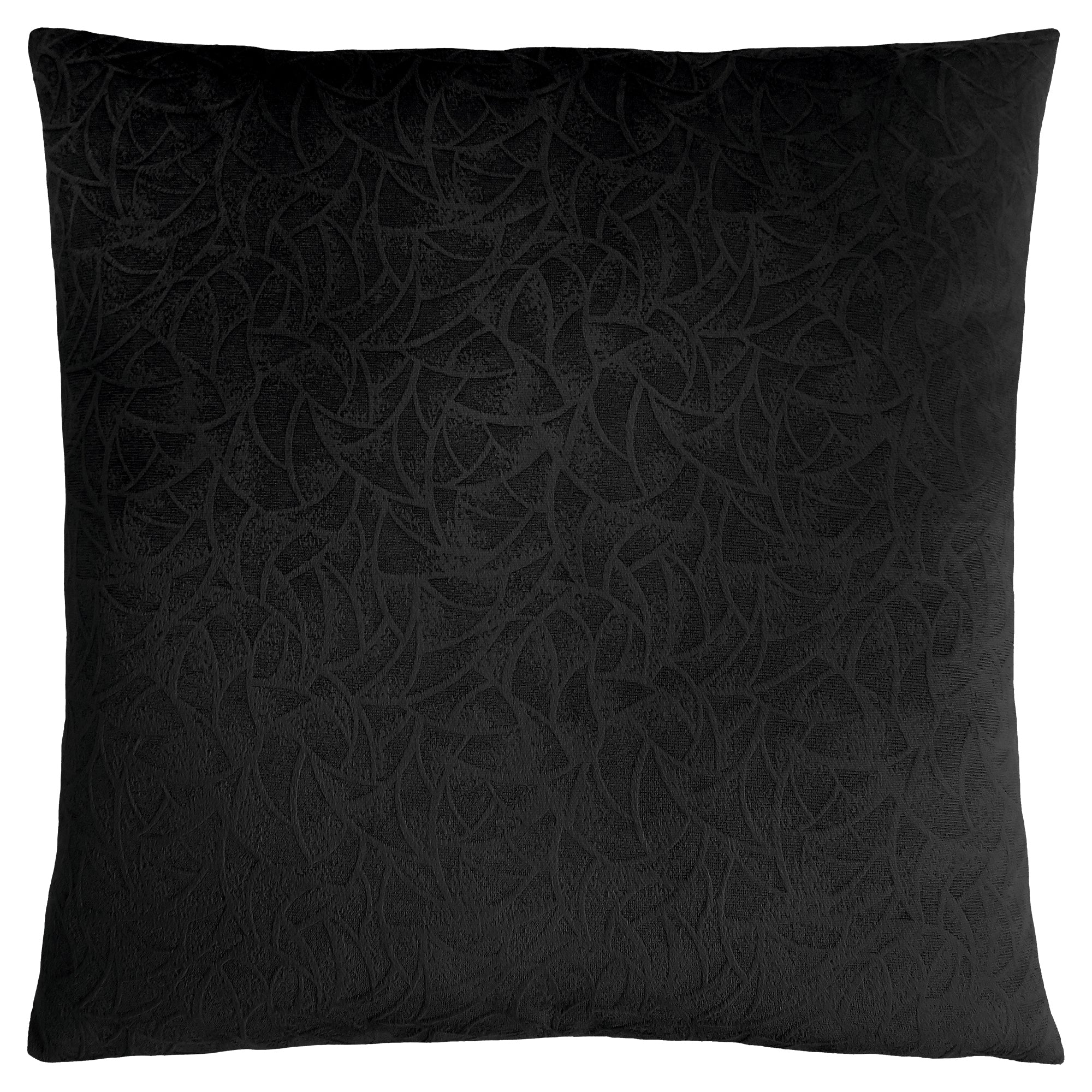 PILLOW - 18"X 18" / TAUPE FLORAL VELVET / 1PC
