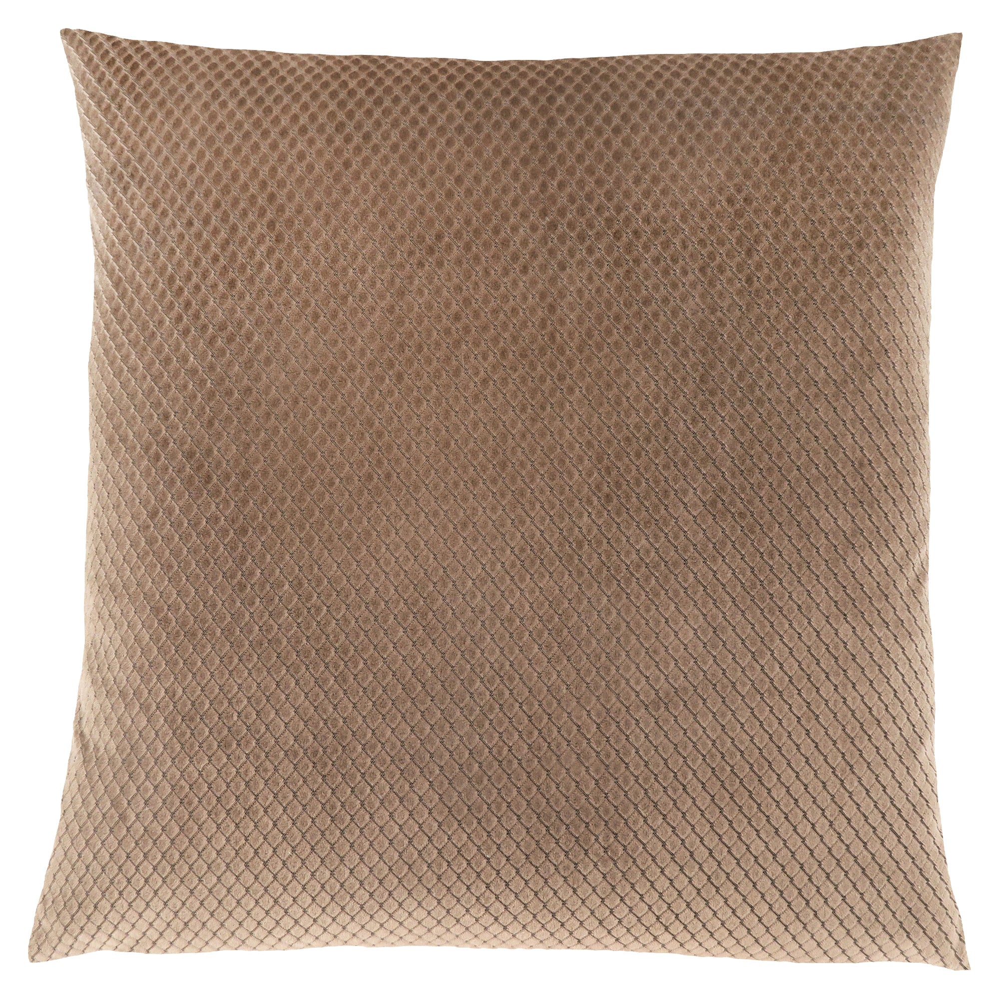 COUSSIN - 18"X 18" / VELOURS DIAMANT ARGENTÉ / 1PC
