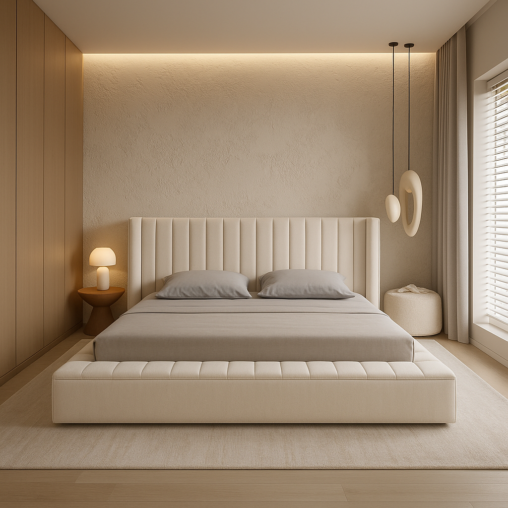 Lit Queen Size Crème IF-5723