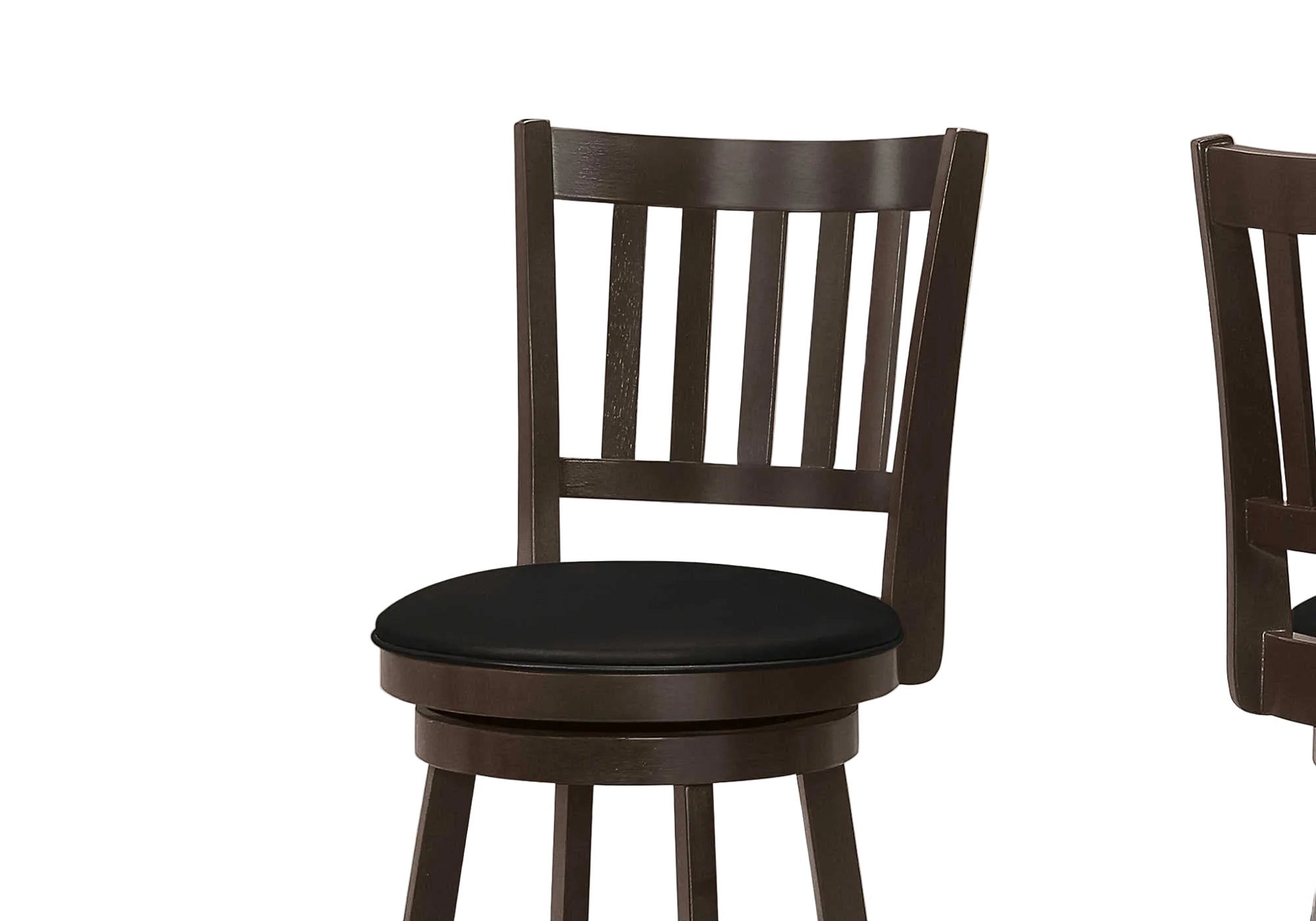 BARSTOOL - 2PCS / 44"H / ESPRESSO / SWIVEL BAR HEIGHT