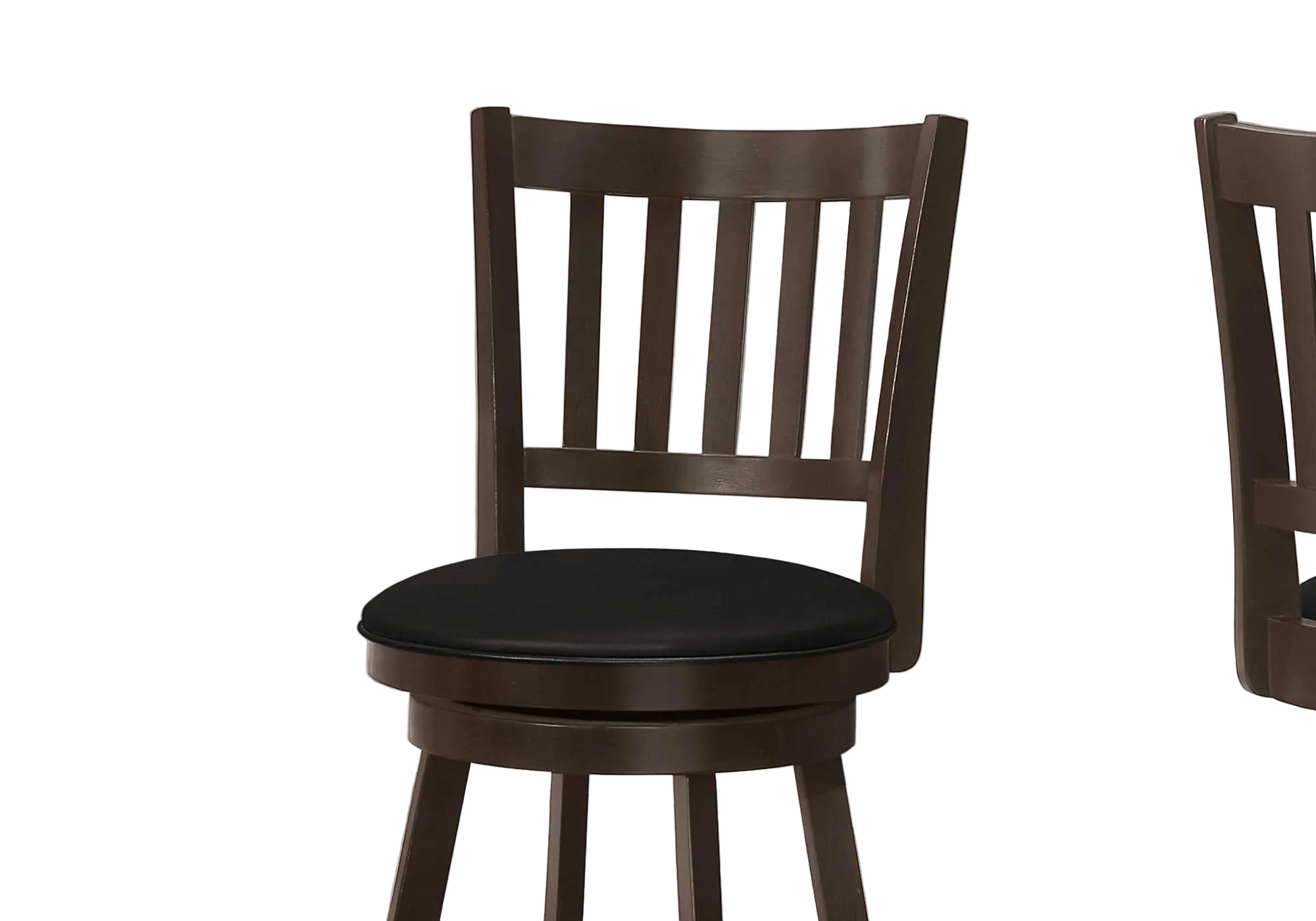 BARSTOOL - 2PCS / 39"H / ESPRESSO / SWIVEL COUNTER HEIGHT