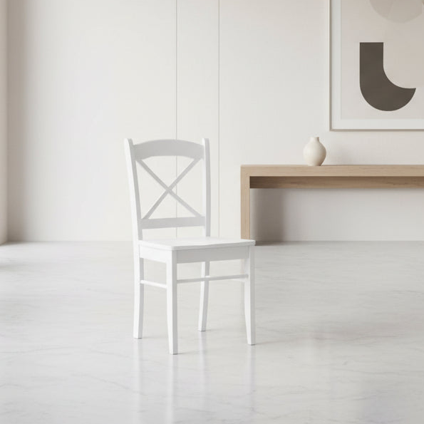 CHAISES DE SALLE À MANGER - 2 PIÈCES / 36"H BLANC