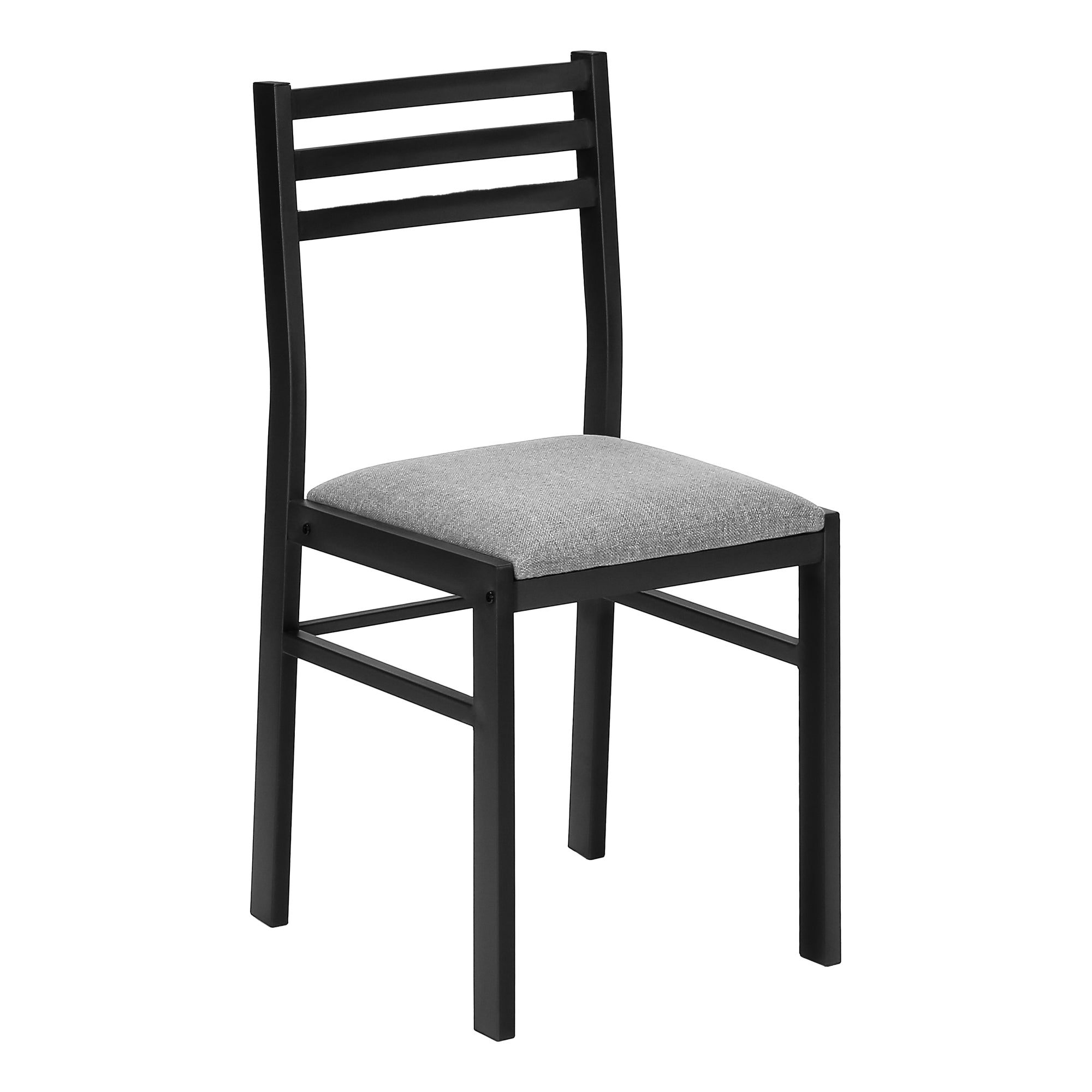 ENSEMBLE DE SALLE À MANGER - ENSEMBLE 3 PIÈCES / PLATEAU TAUPE FONCÉ / MÉTAL NOIR