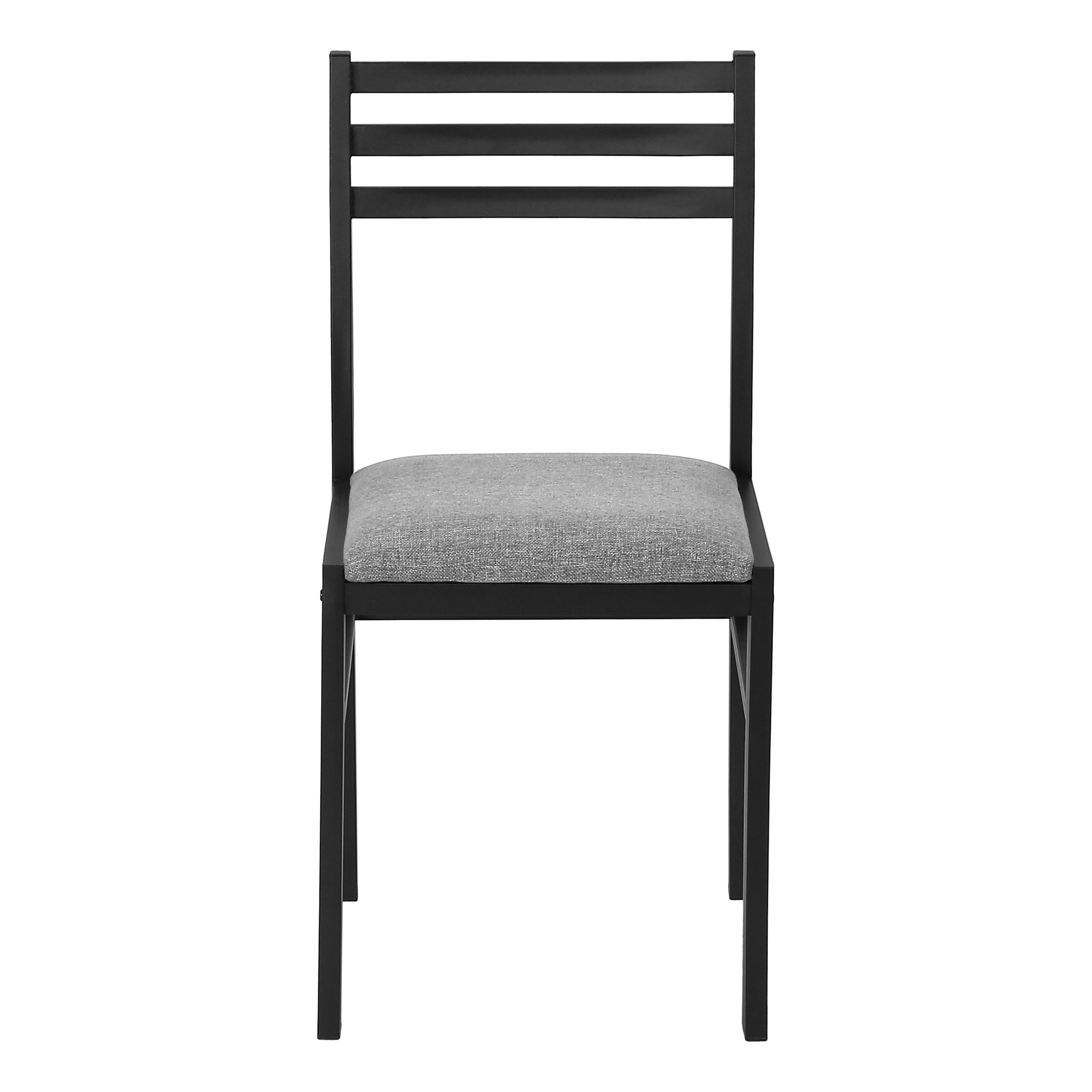 ENSEMBLE DE SALLE À MANGER - ENSEMBLE 3 PIÈCES / PLATEAU TAUPE FONCÉ / MÉTAL NOIR