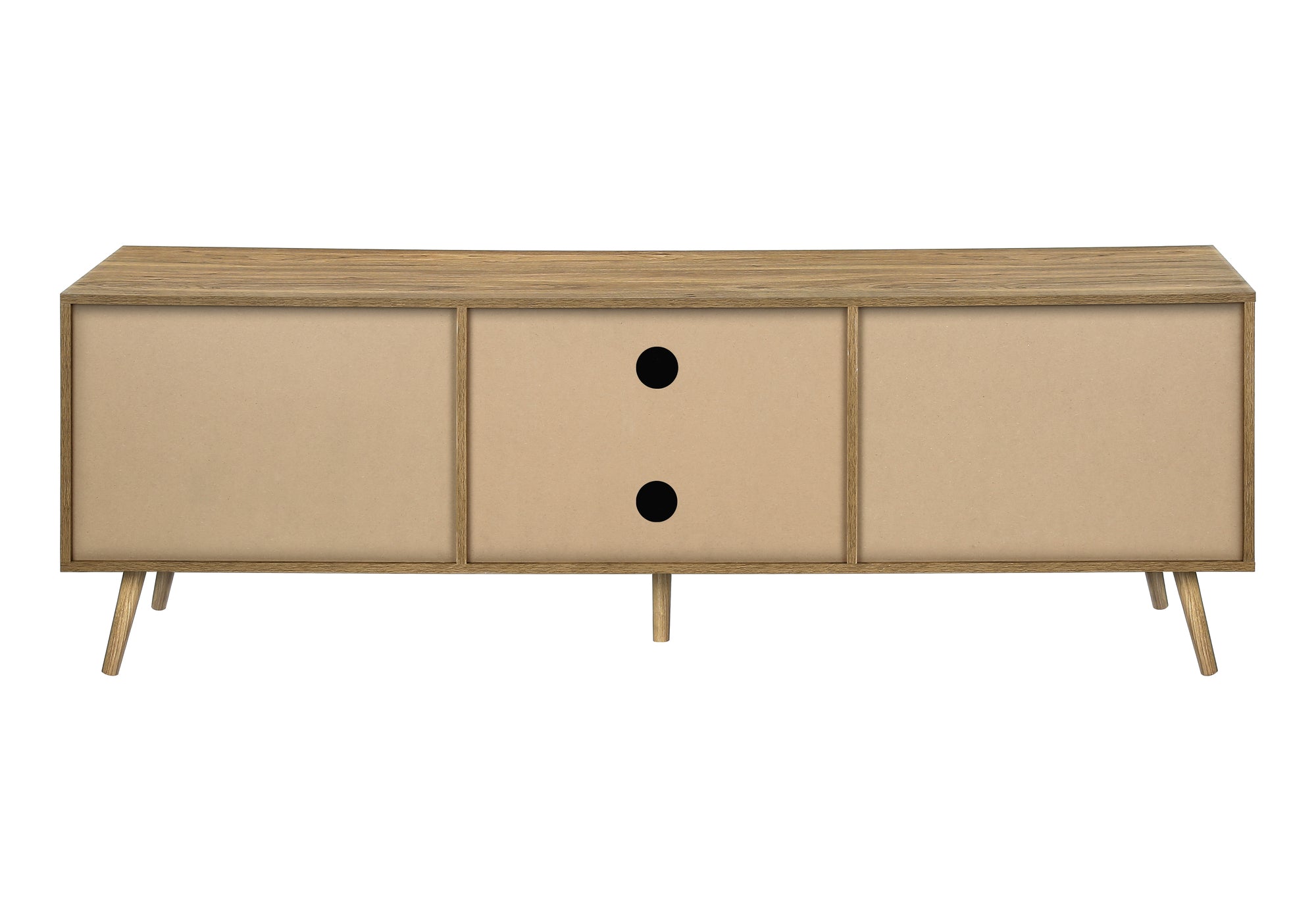 MEUBLE TV - 72"L / NOYER CLAIR / HERBE MARINE AVEC 3 PORTES