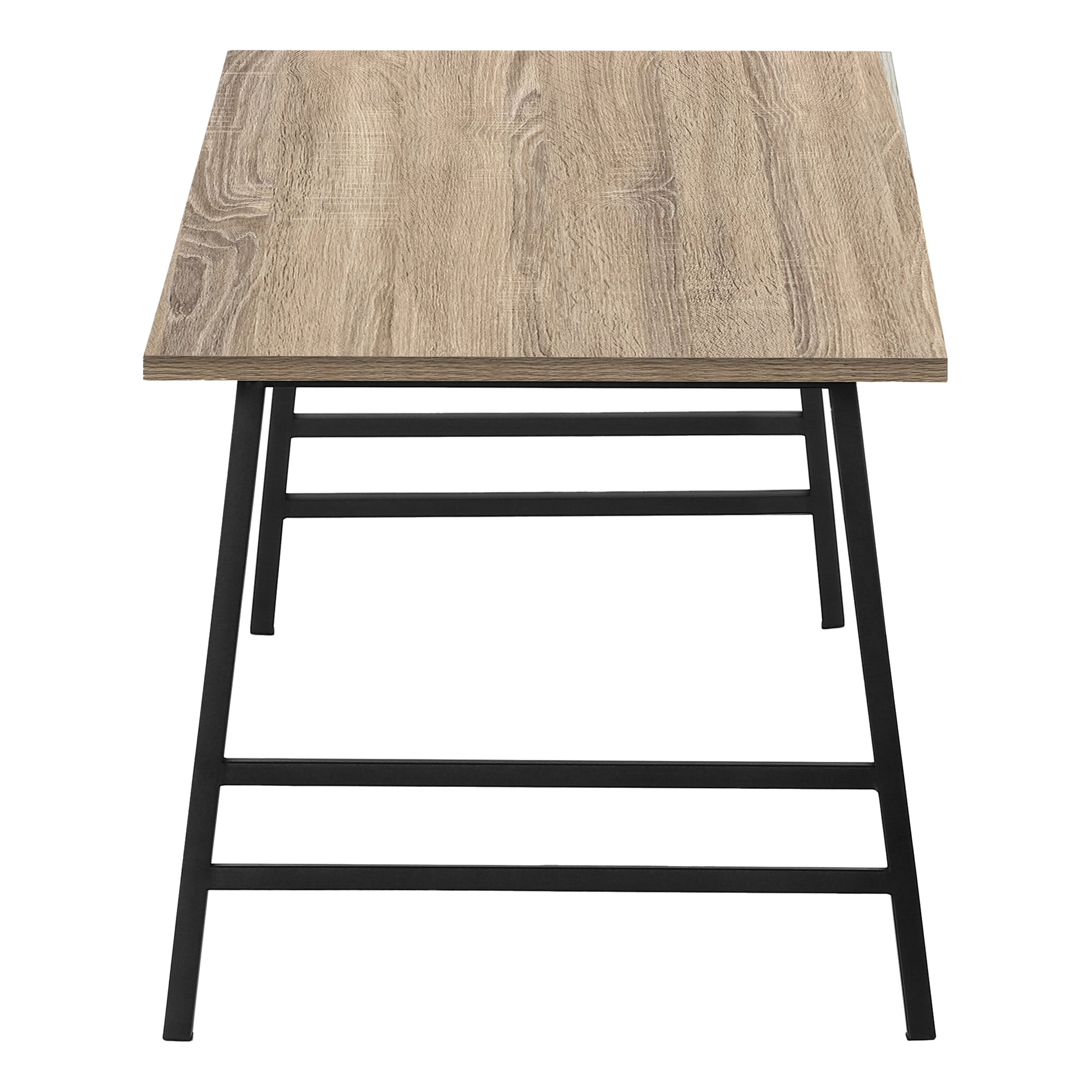 TABLE BASSE - 40"L / TAUPE FONCÉ / MÉTAL NOIR