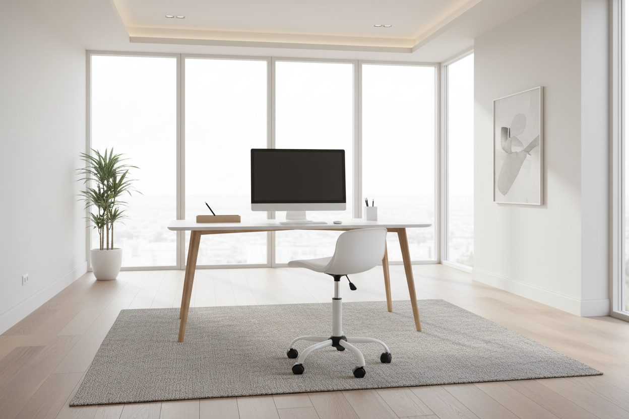 CHAISE DE BUREAU - BLANC JUVENILE / MULTI-POSITIONS