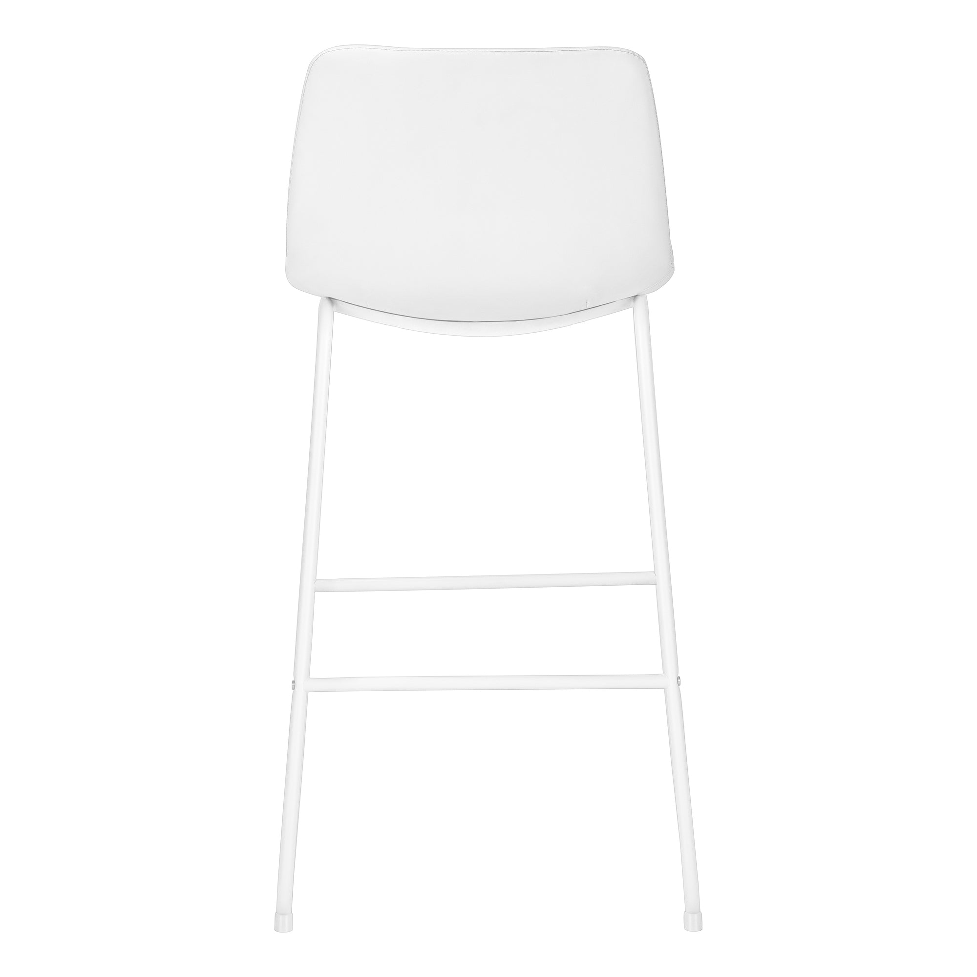 OFFICE CHAIR - WHITE LEATHER-LOOK / STAND-UP DESK