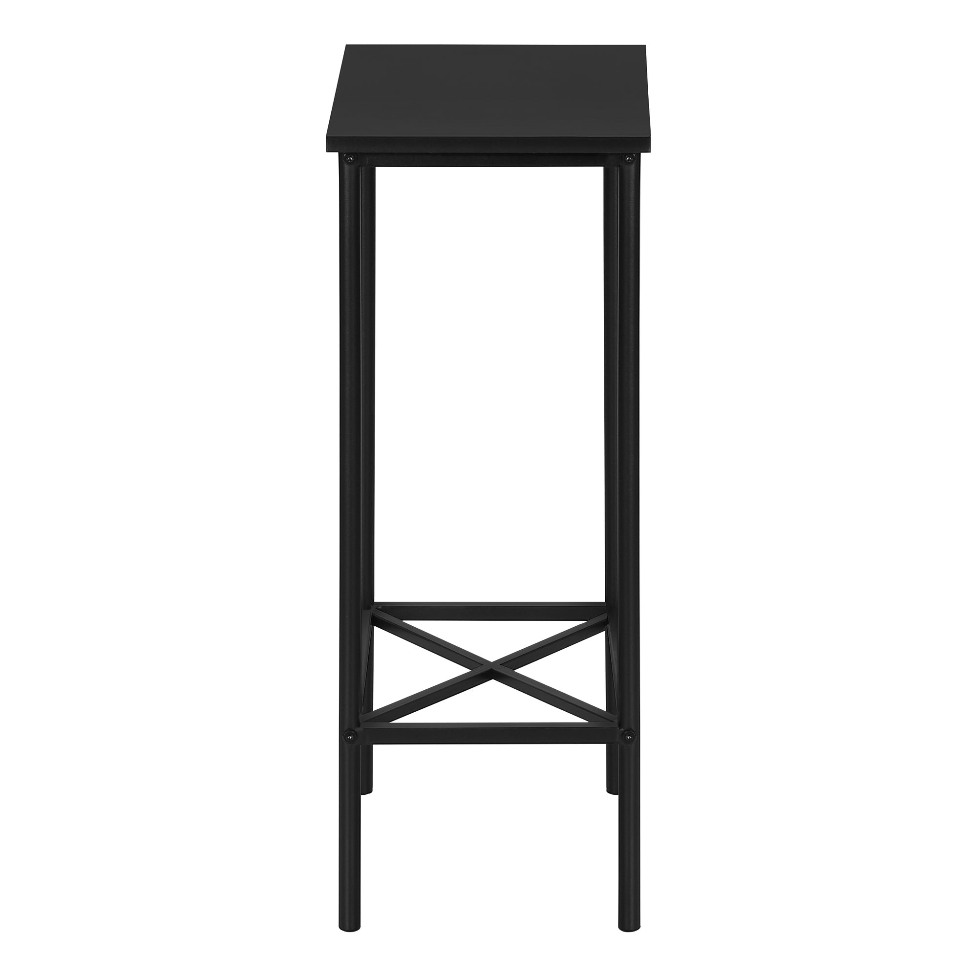 ACCENT TABLE - 24"H / BLACK / BLACK METAL