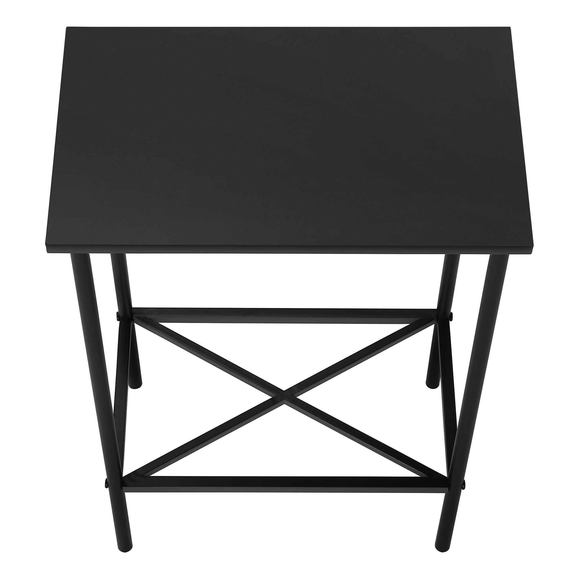 ACCENT TABLE - 24"H / BLACK / BLACK METAL