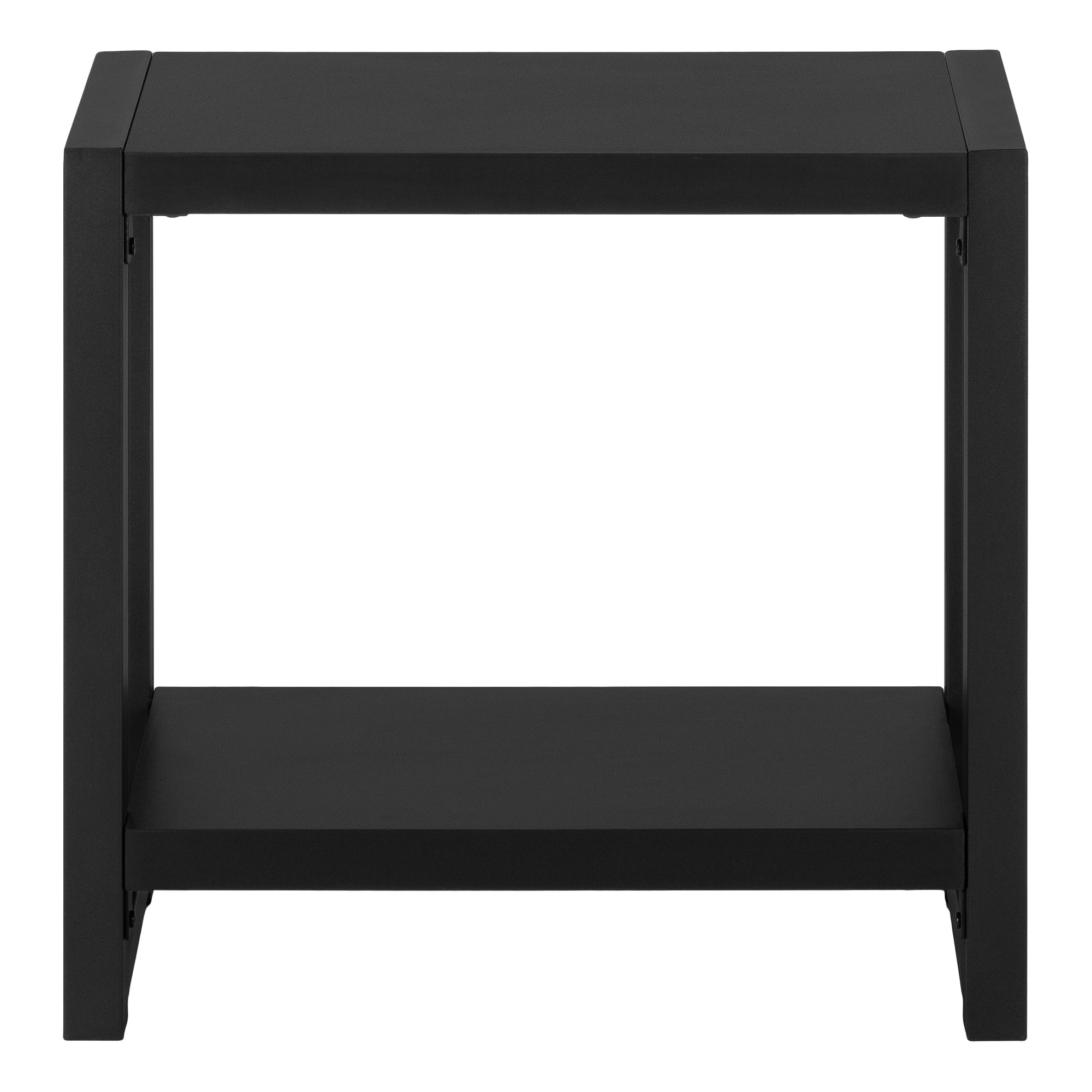 ACCENT TABLE - 22"H / BLACK / BLACK METAL