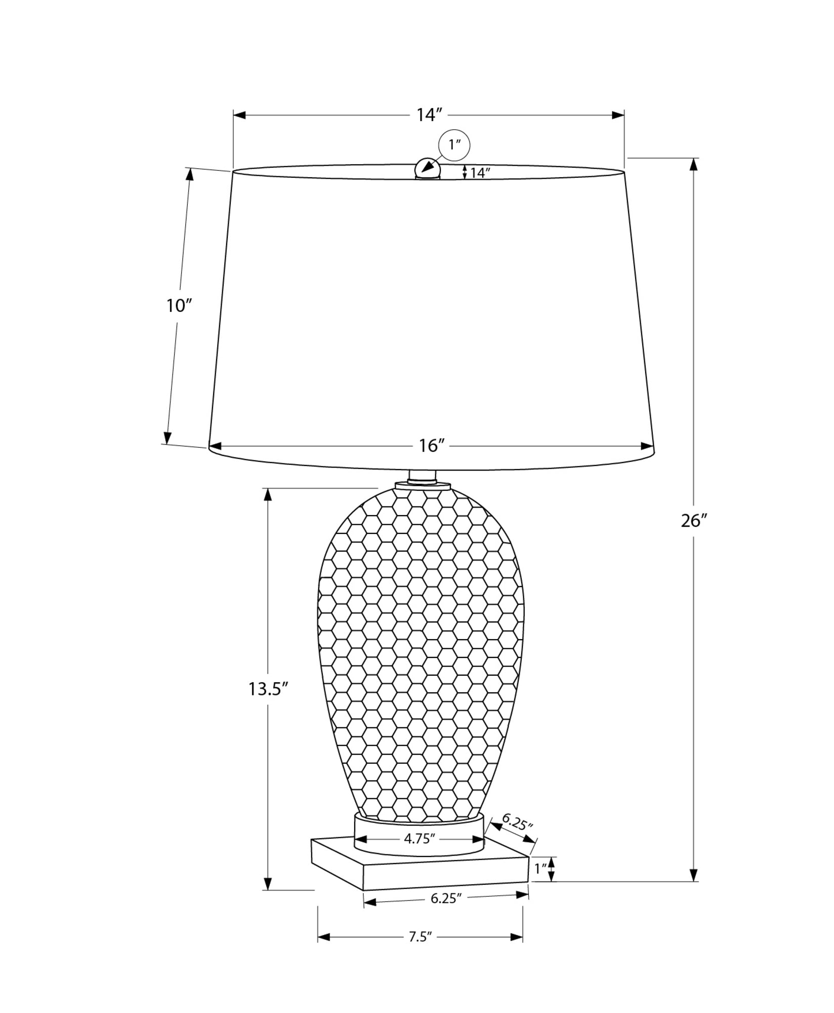 ÉCLAIRAGE - LAMPE DE TABLE 26"H EN CÉRAMIQUE BLANCHE IVOIRE / ABAT-JOUR CRÈME