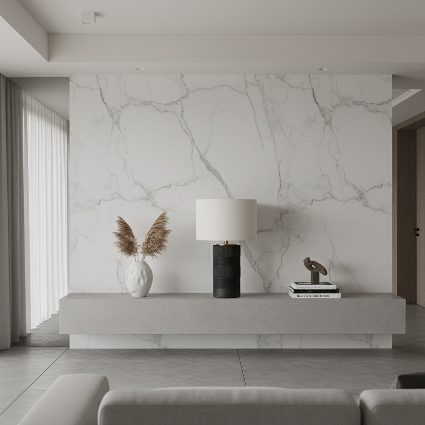 ÉCLAIRAGE - LAMPE DE TABLE 24"H EN RÉSINE NOIRE IVOIRE / ABAT-JOUR CRÈME