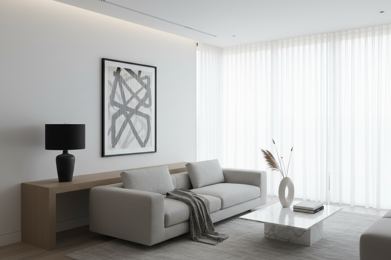 ÉCLAIRAGE - LAMPE DE TABLE 24"H CÉRAMIQUE NOIRE ABAT-JOUR NOIR