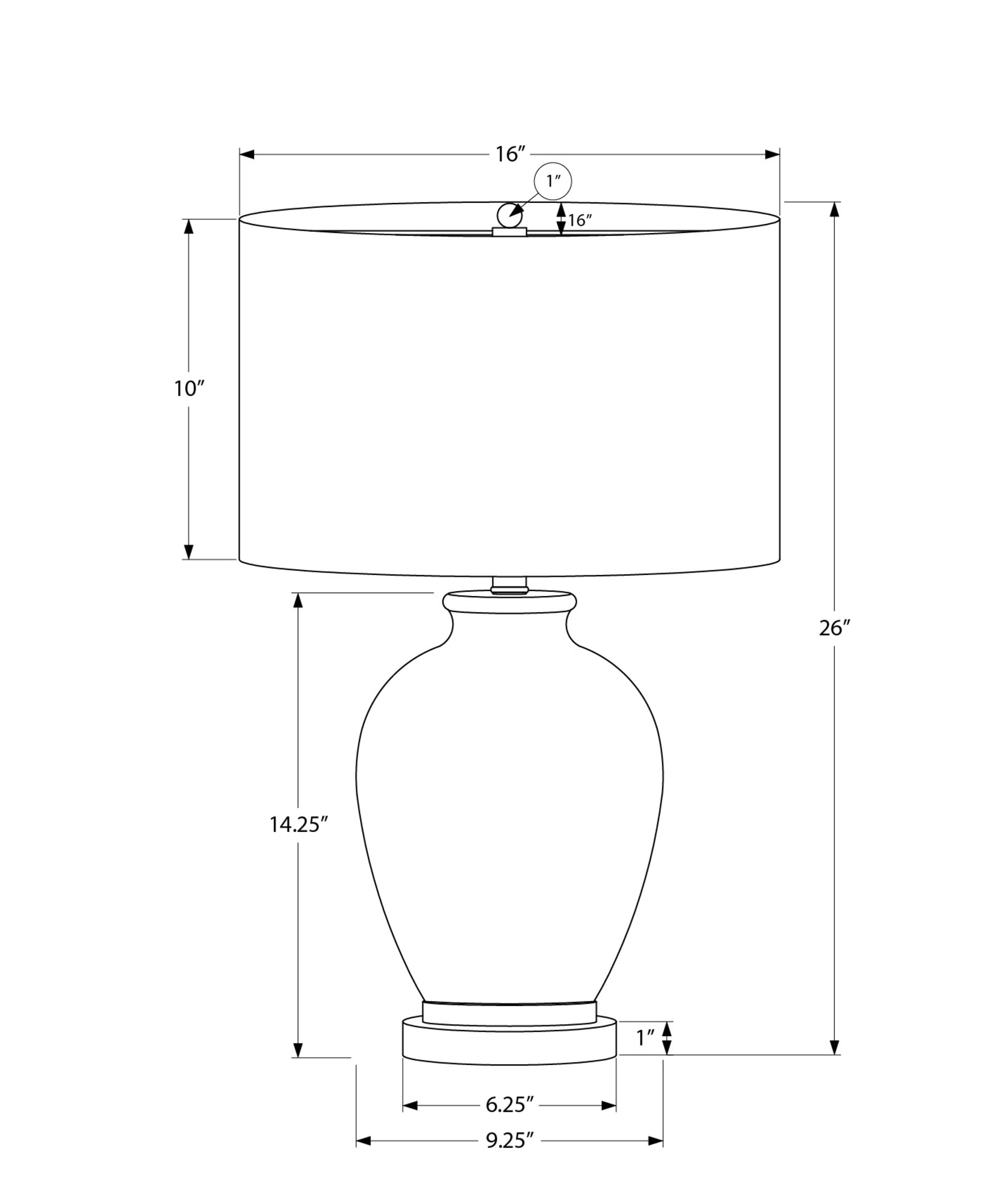 ÉCLAIRAGE - LAMPE DE TABLE 26"H IVOIRE / ABAT-JOUR CRÈME CÉRAMIQUE CRÈME