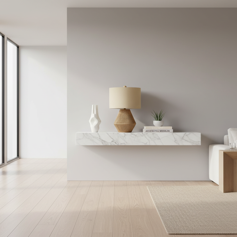 ÉCLAIRAGE - LAMPE DE TABLE 22"H CORDE MARRON ABAT-JOUR BEIGE