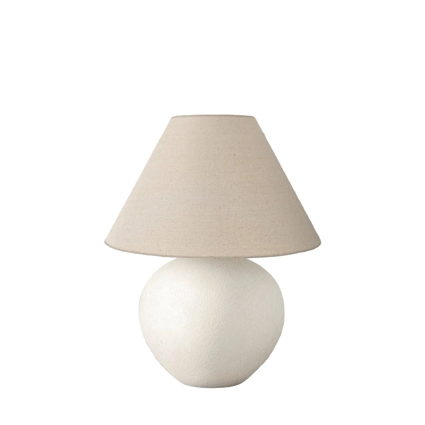 ÉCLAIRAGE - LAMPE DE TABLE 16"H ABAT-JOUR CRÈME CÉRAMIQUE CRÈME