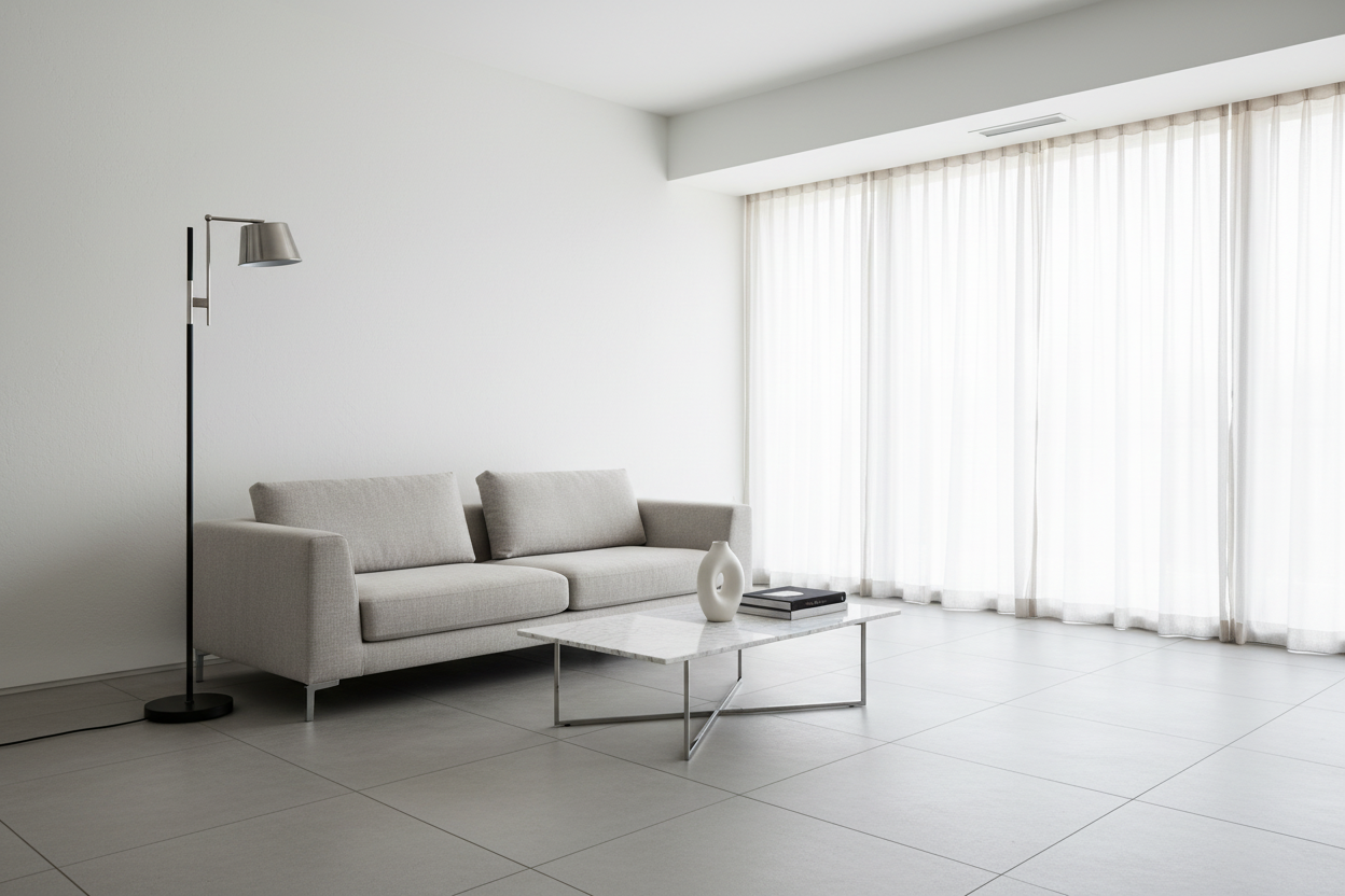 ÉCLAIRAGE - LAMPADAIRE 65"H ABAT-JOUR EN MÉTAL NOIR NICKEL