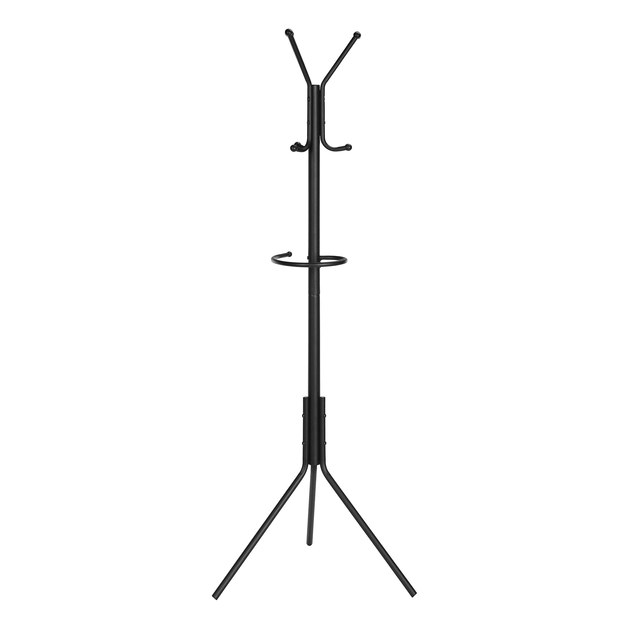 COAT RACK - 68"H / BLACK METAL