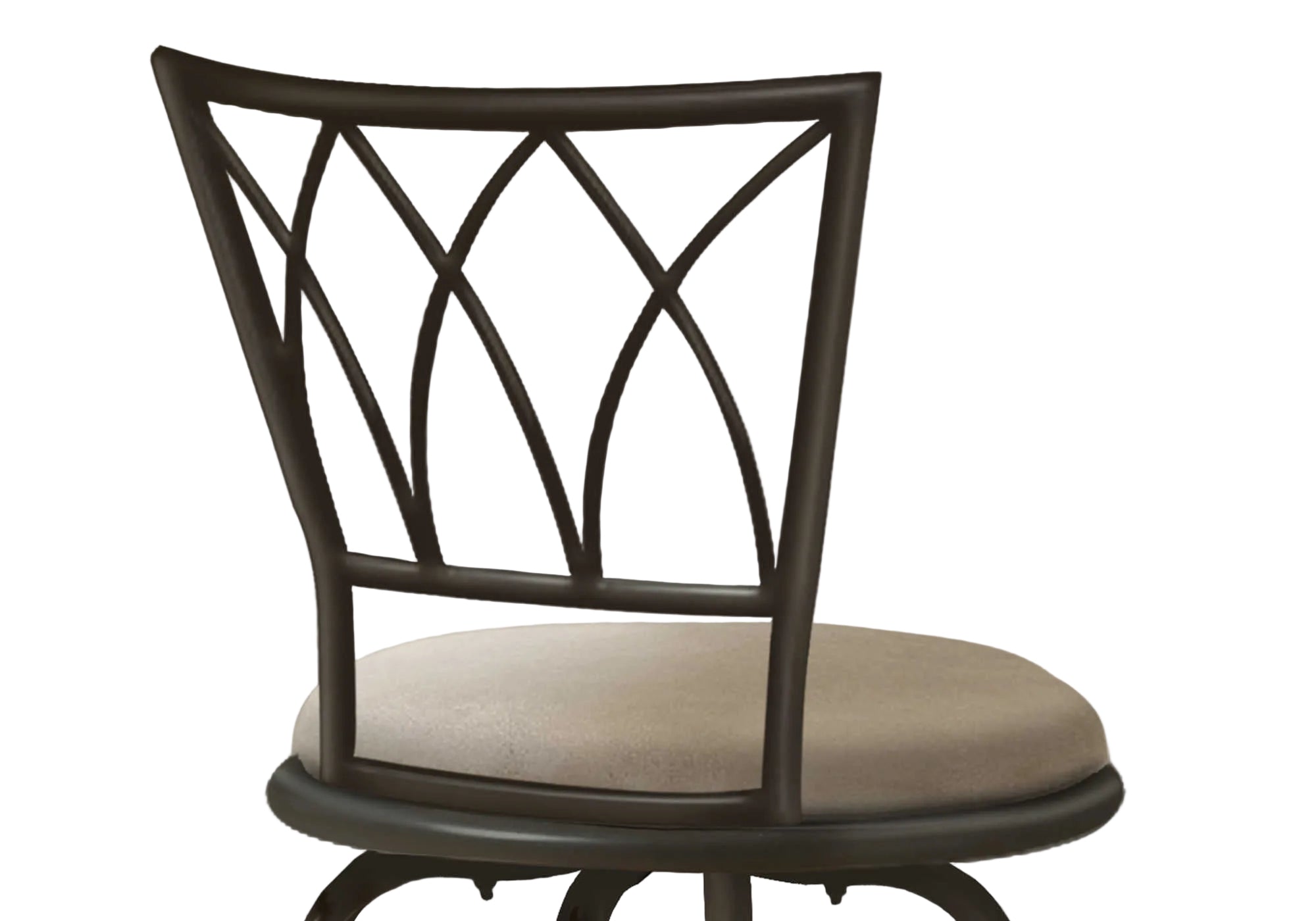 BARSTOOL - 2PCS / 43"H / SWIVEL / DARK COFFEE METAL