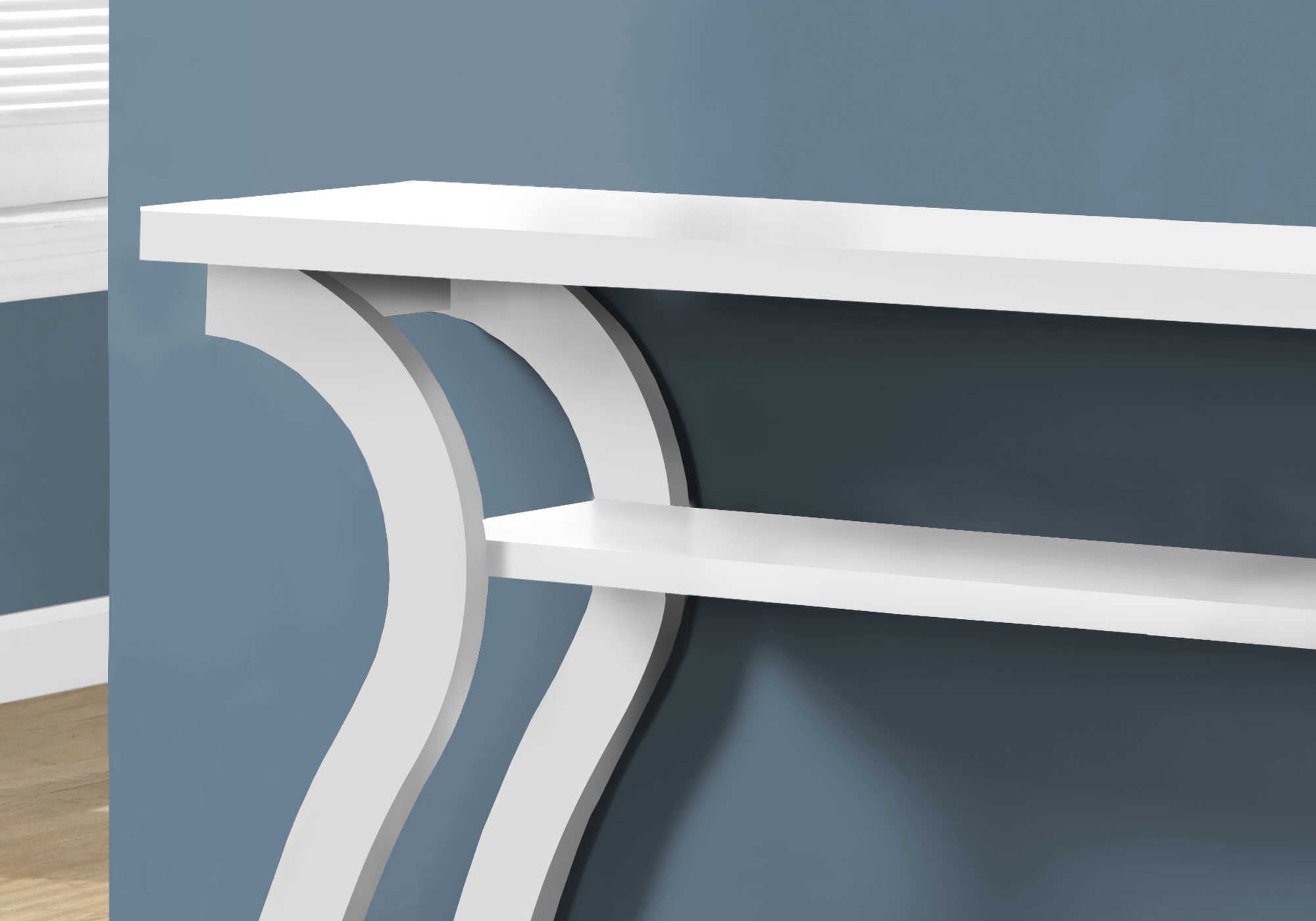TABLE D'APPOINT - 47"L / CONSOLE D'ENTRÉE BLANCHE