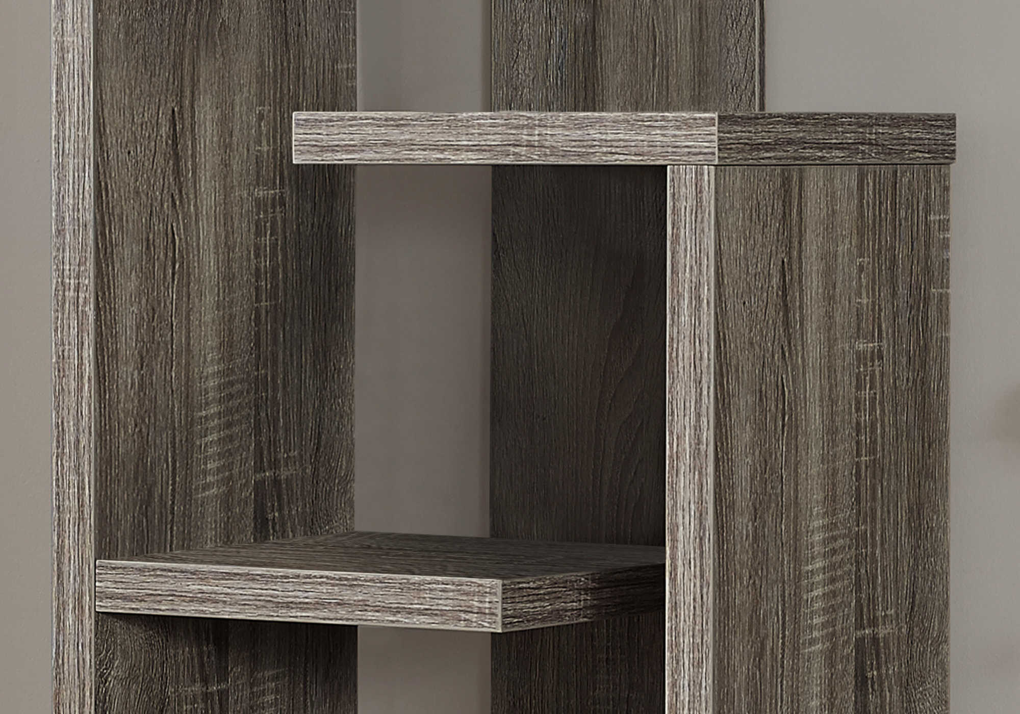 BOOKCASE - 48"H / DARK TAUPE ACCENT DISPLAY UNIT