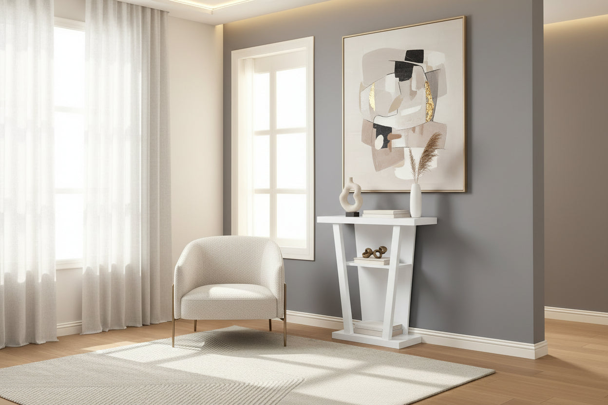 ACCENT TABLE - 32"L / WHITE HALL CONSOLE