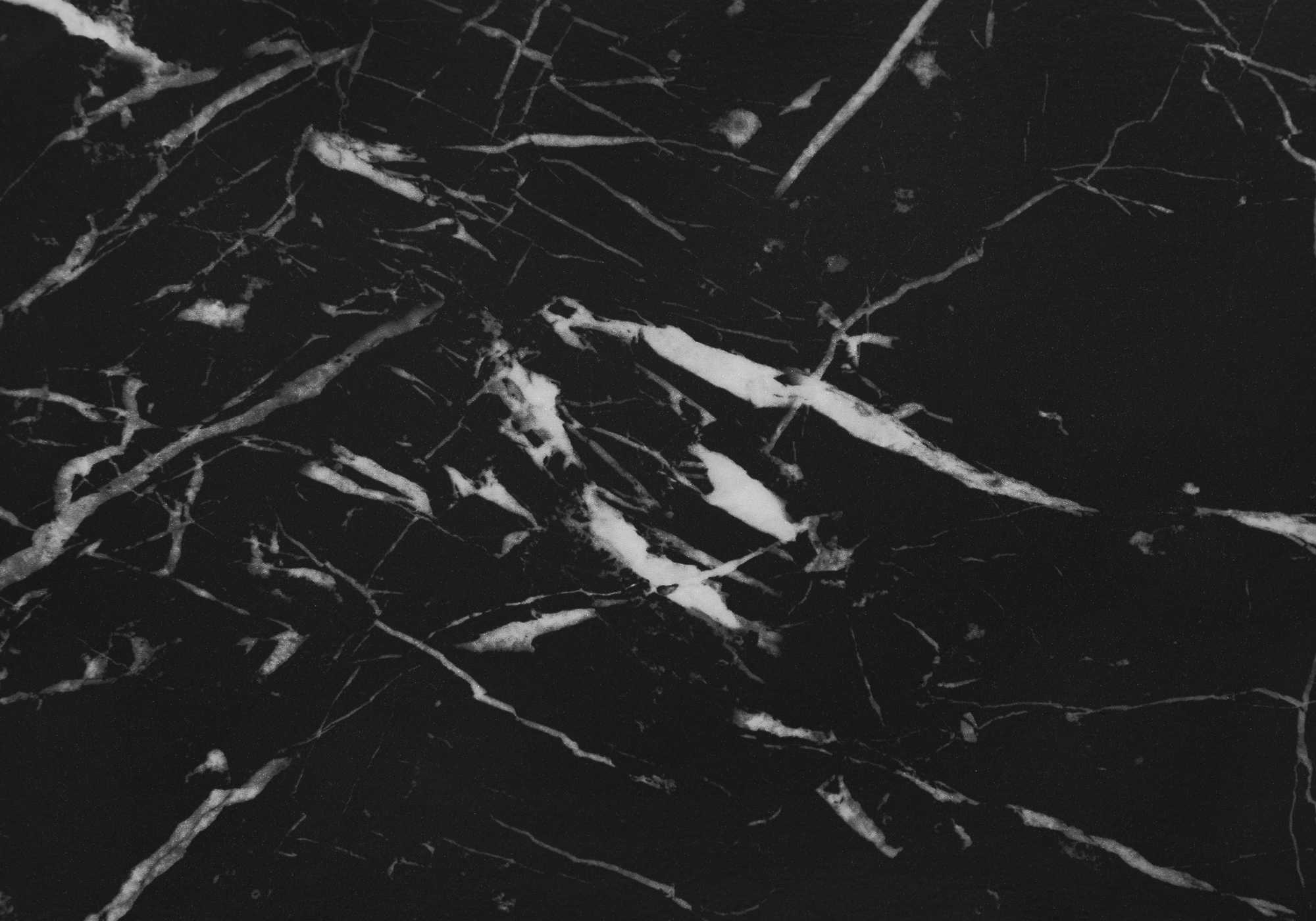 MEUBLE TV - 48"L / NOIR / DESSUS EN MARBRE NOIR / 1 TIROIR